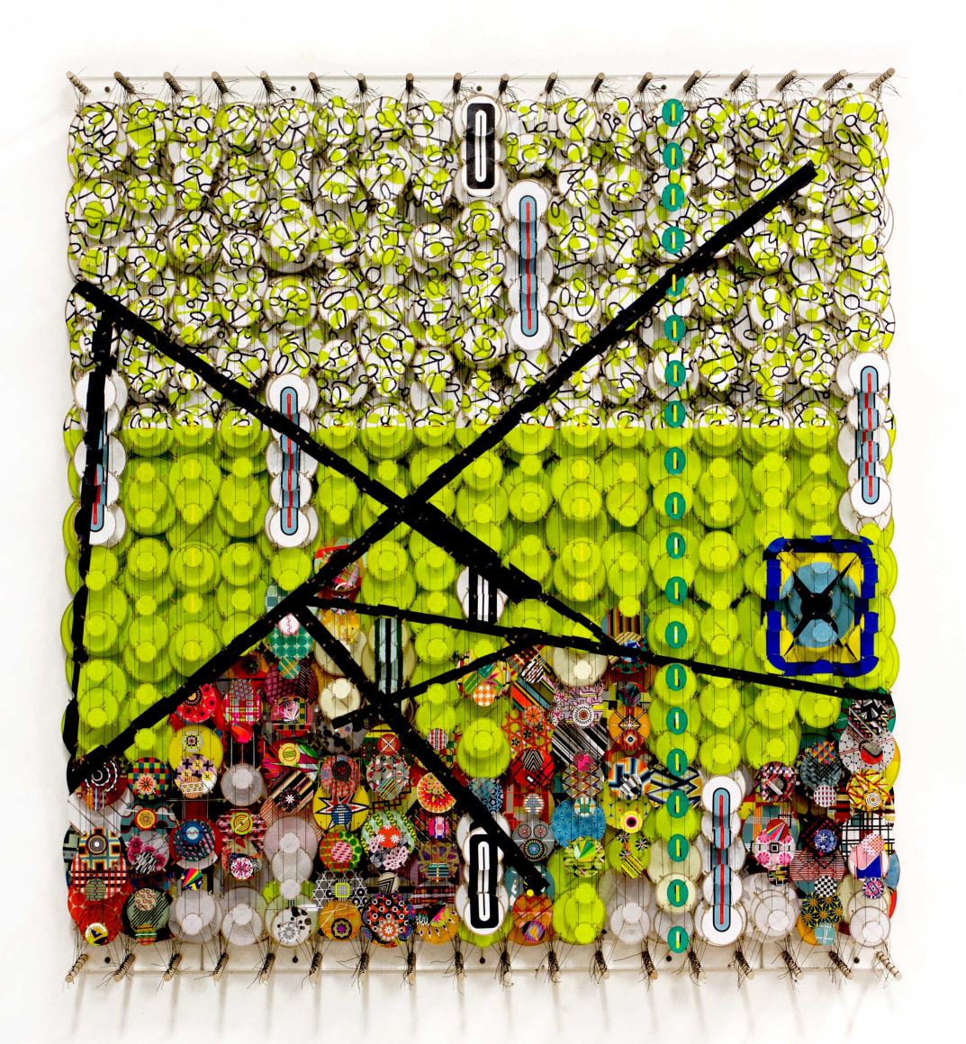 Jacob Hashimoto This Lost Love, Wonderfully Unwound into a Spacious Dream of Freedom, 2017