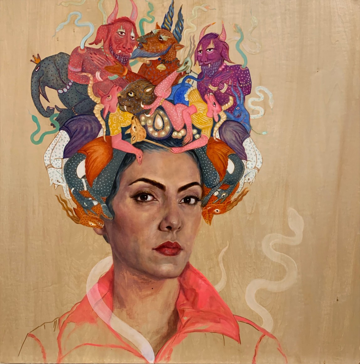 Bahar Sabzevari, Persian Medusa (Crown Series),&nbsp;2020