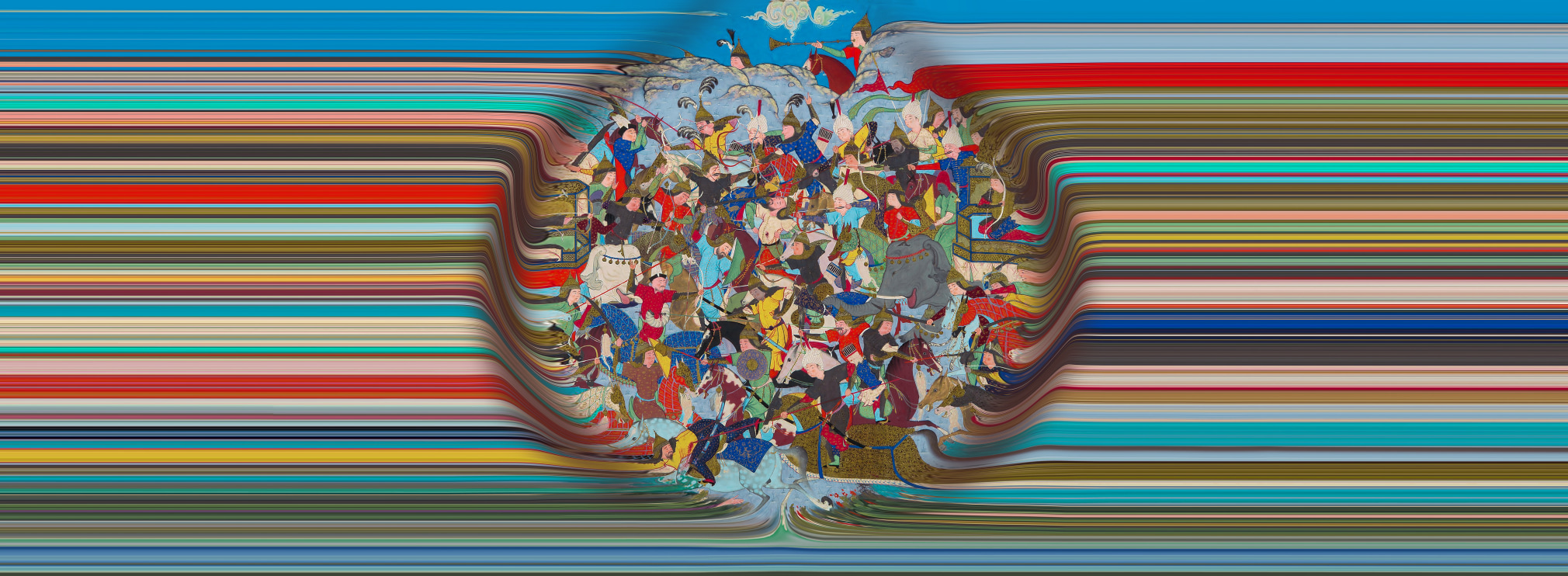 Firdausi&#039;s Parable of the Ship of Shi&#039;ism, 2023, Oil on Canvas