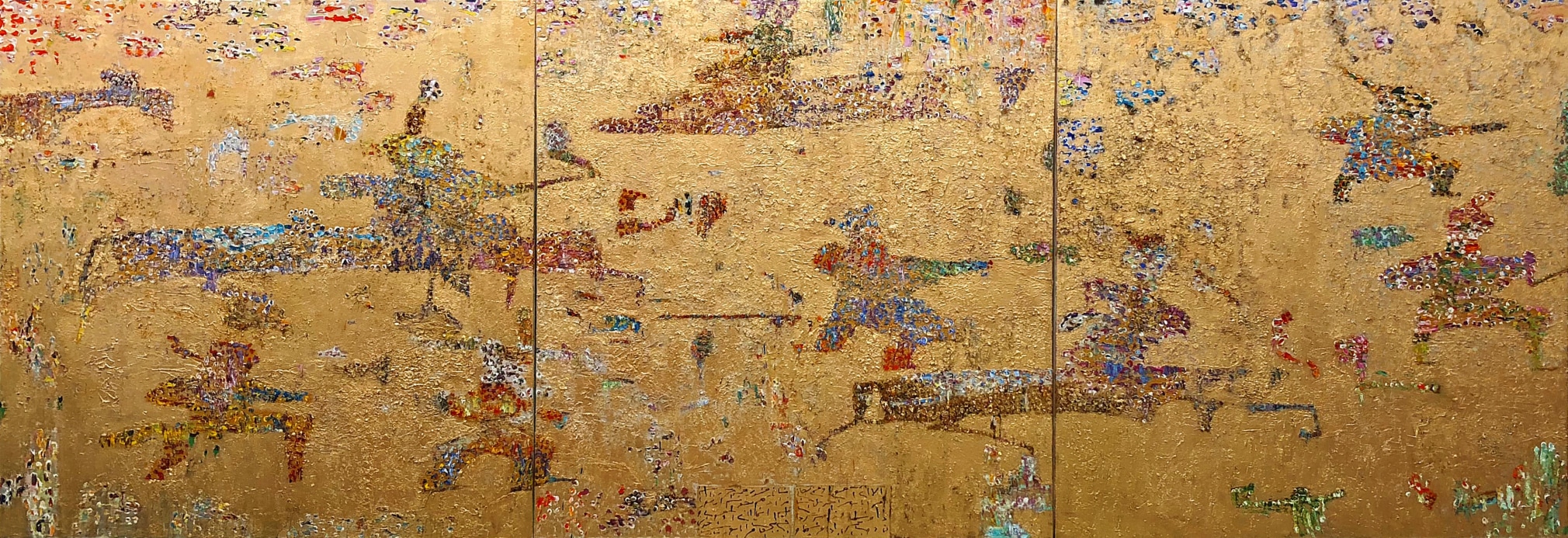 Gold Hunt, 2016_Triptych