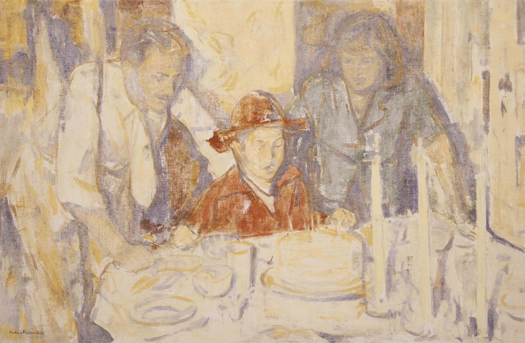 Series of The Table,&nbsp;2023, Oil on Canvas