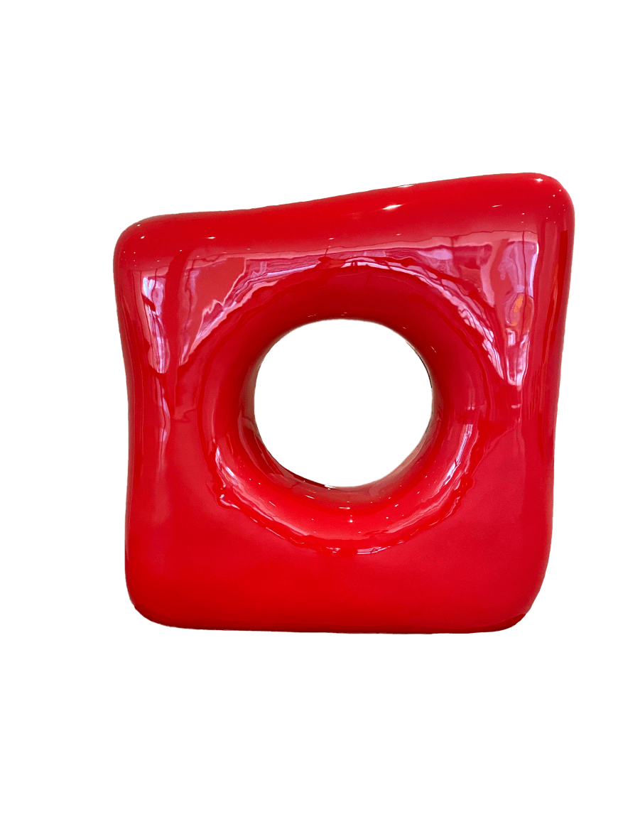 Bone Form, 2016, Red Enamel on Fiberglass