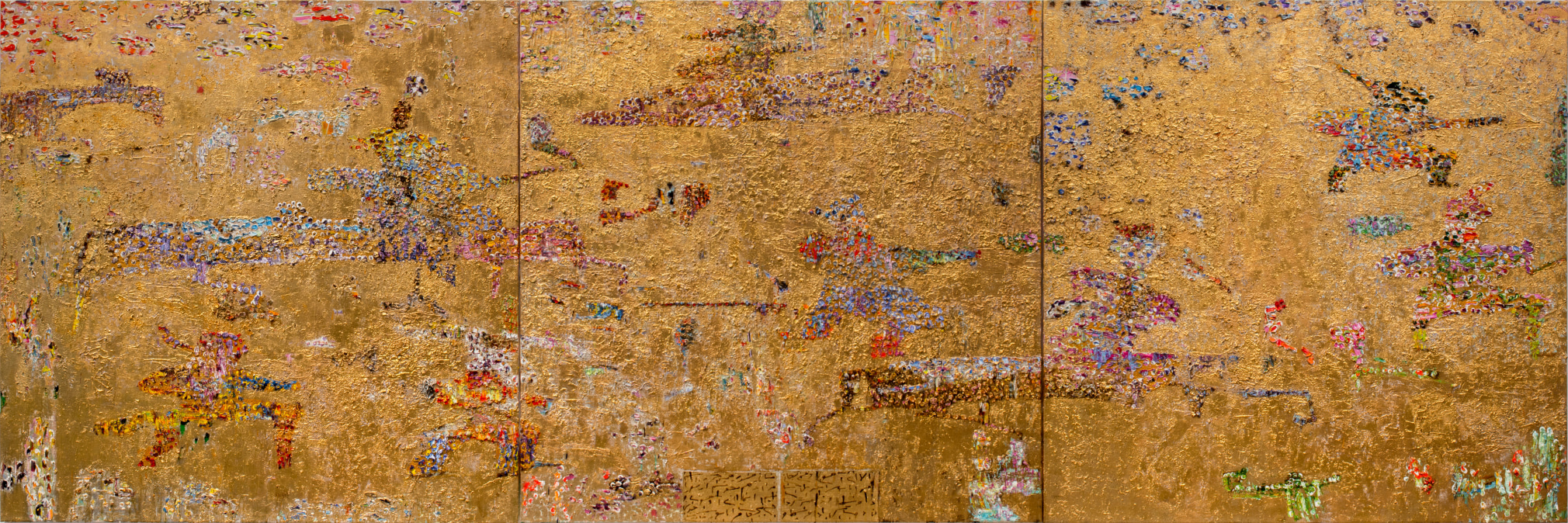 Gold Hunt, 2016_Triptych