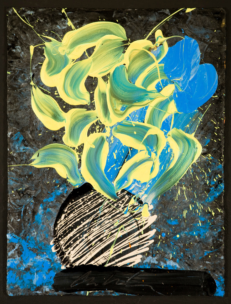Dale Chihuly&nbsp;, Lemon and Sapphire Ikebana Drawing