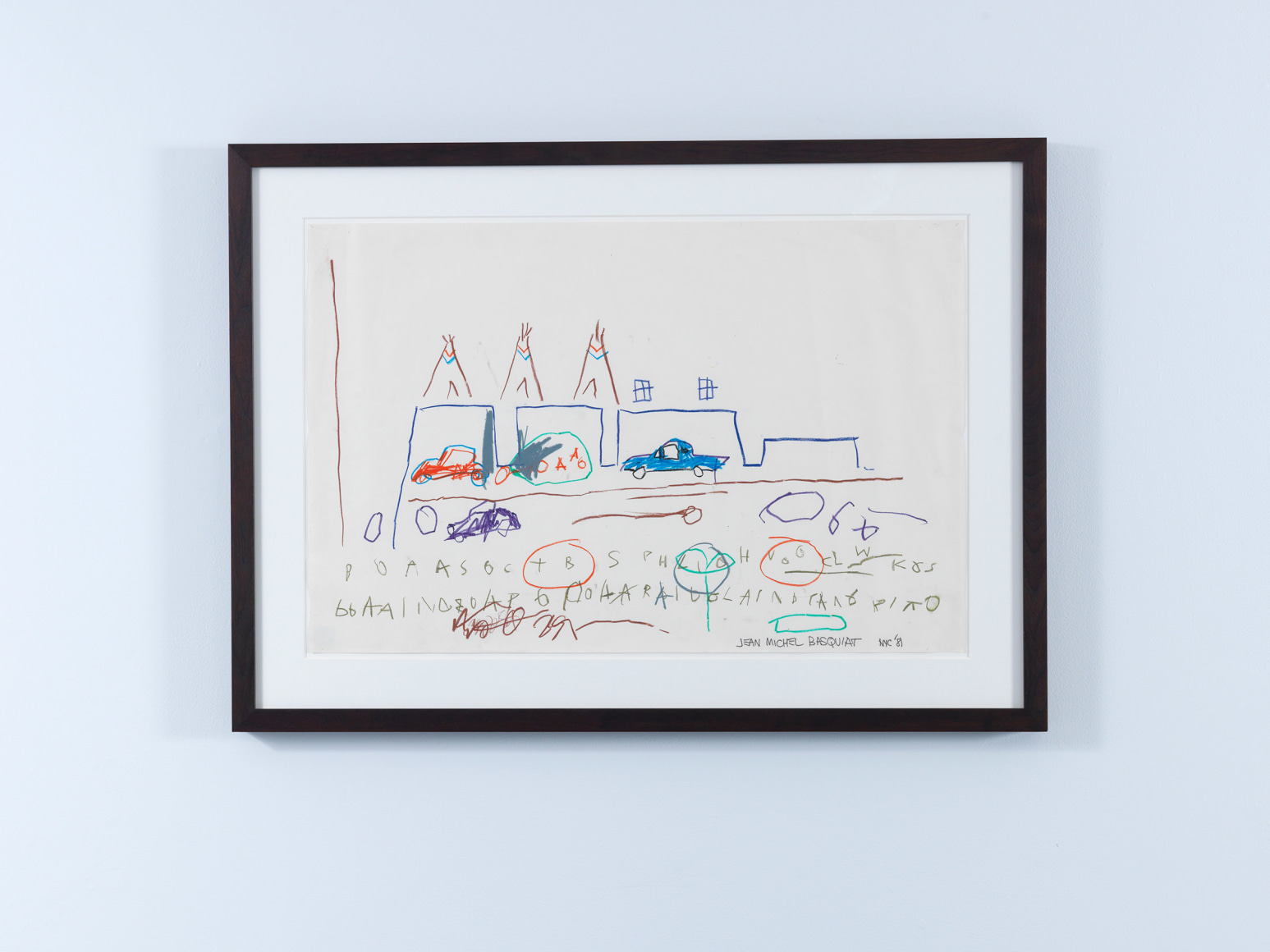 Jean-Michel Basquiat, Untitled (Cars / Teepees), 1981