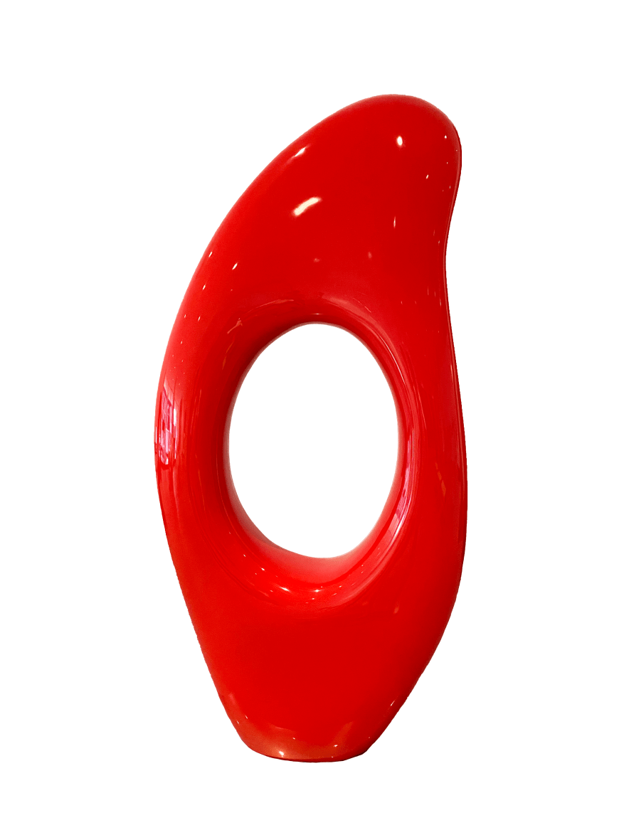 Him,&nbsp;2020, Red Enamel on Fiberglass