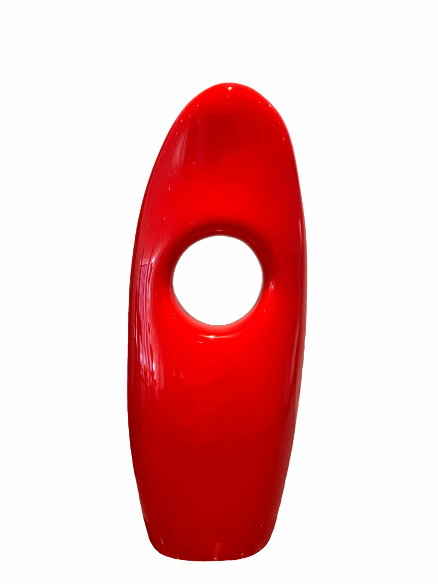 Her, 2020, Red Enamel on Fiberglass