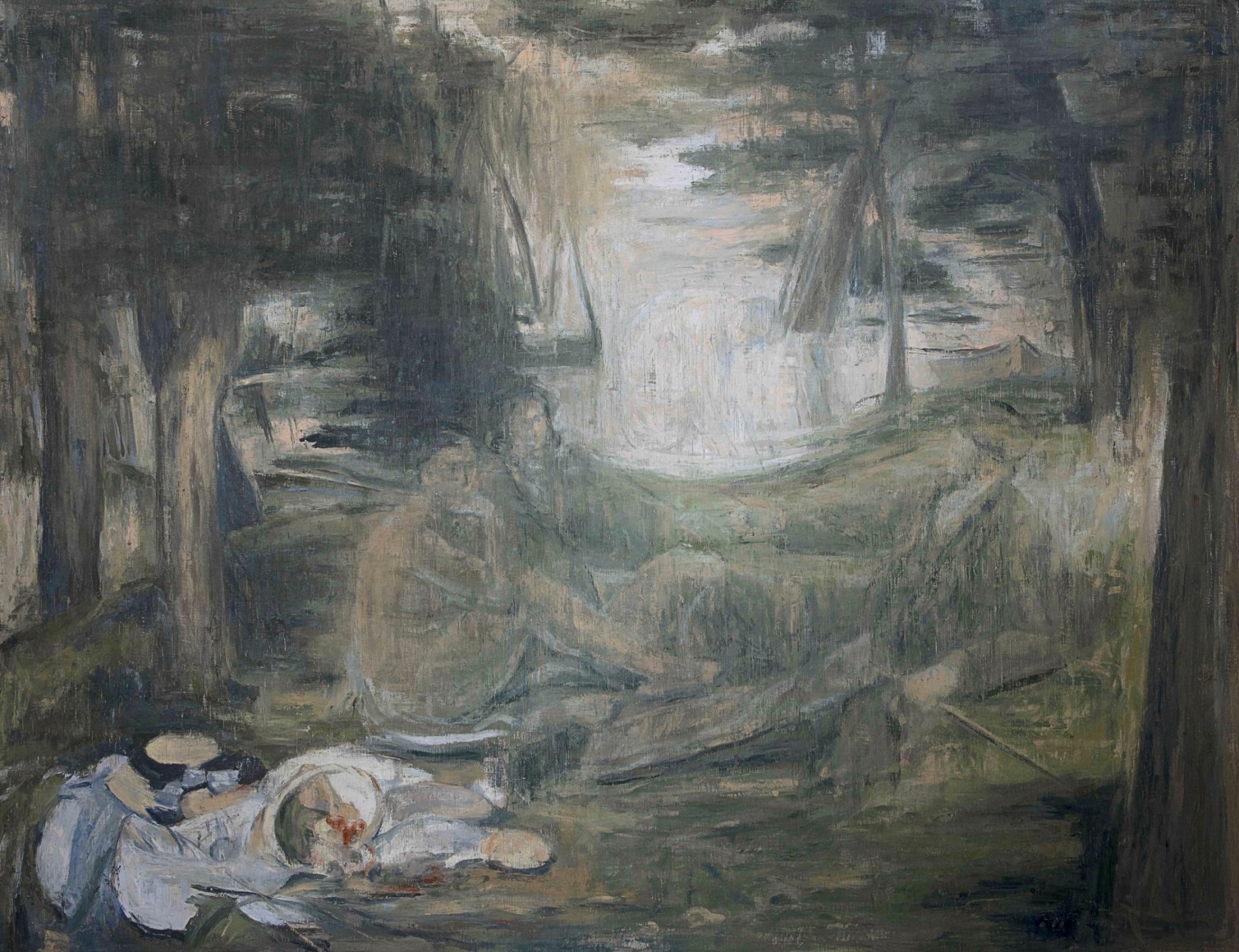 Series of Ghosts Wandering, In praise of Édouard Manet,&nbsp;2025, Oil on Canvas