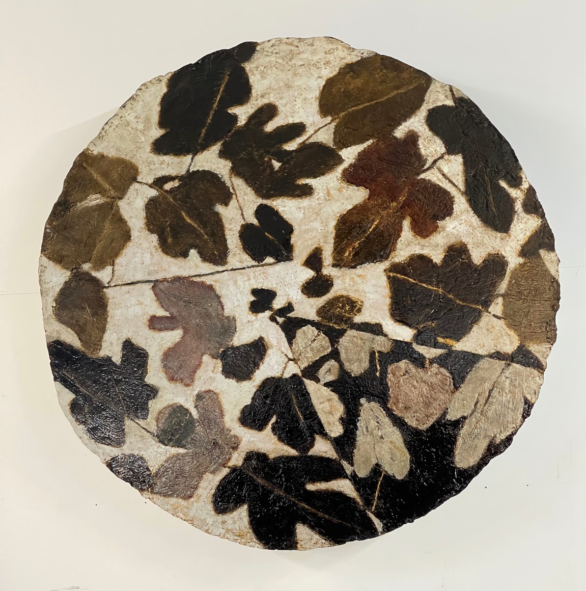 A NIGHT SLICE, 2022, Mixed media on shaped fiber glass