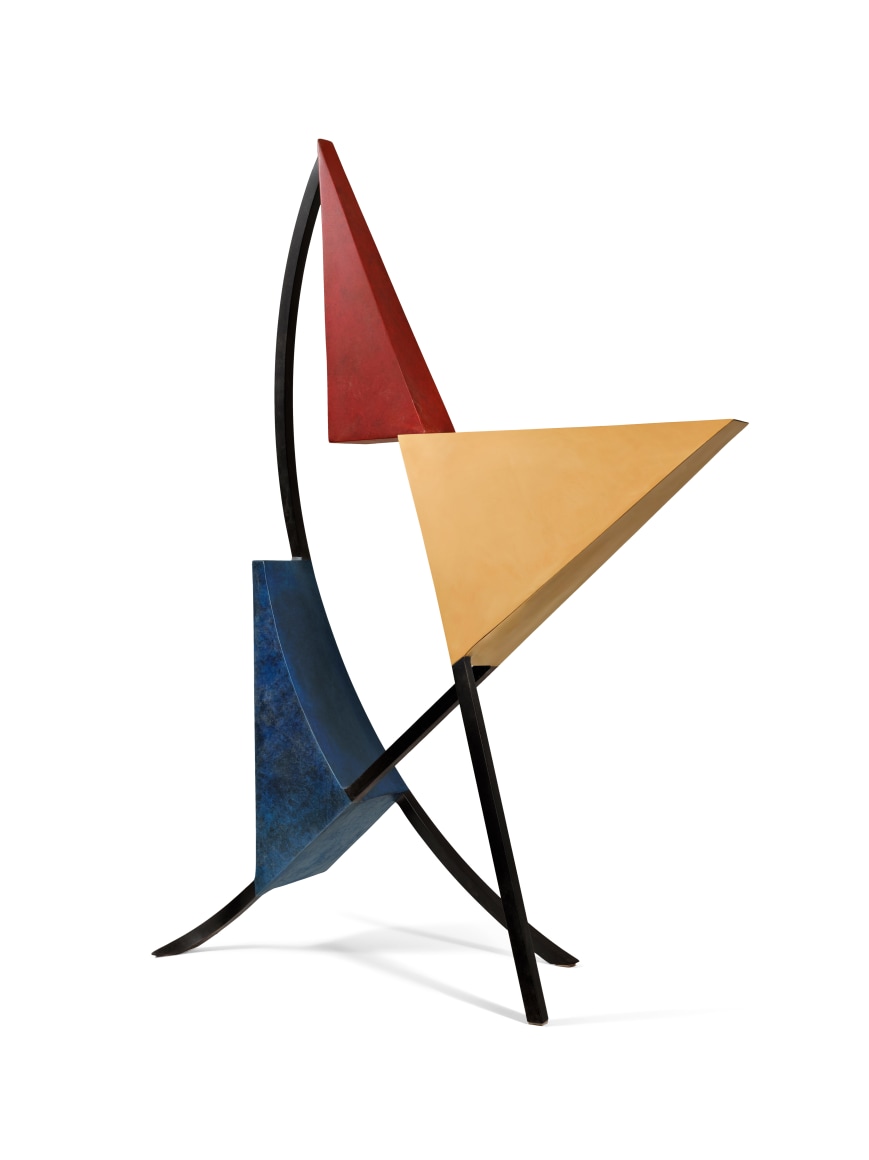 Three Triangles with an Arc and Two Chords II, 2019, &nbsp;