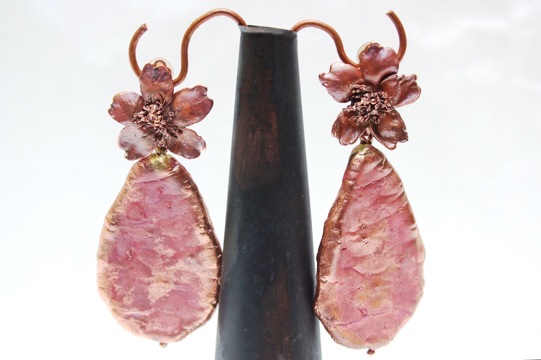 Julie Hamisky Cactus Big Flower Earrings, 2019