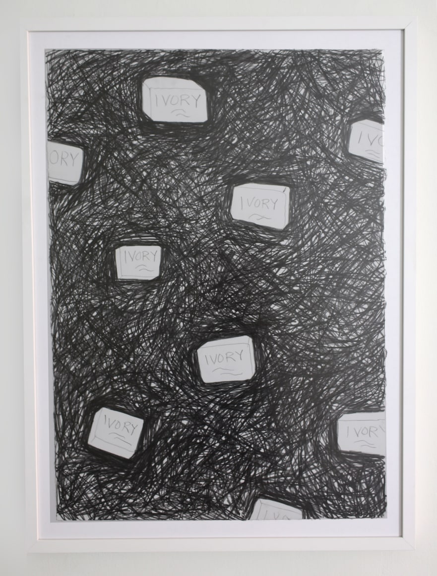 Chasing Perfect II, 2018, Graphite on paper