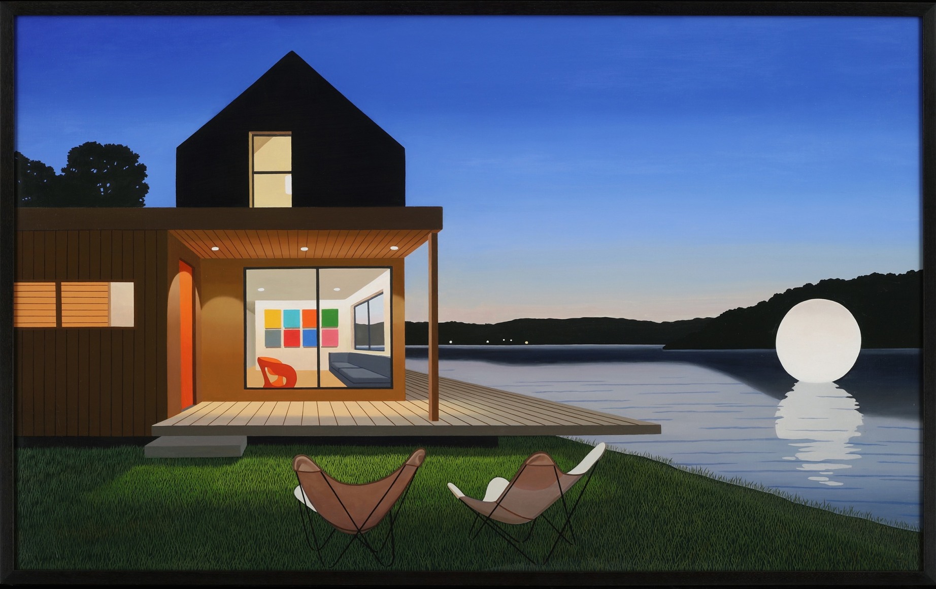 Tom McKinley Moon on a Lake, 2023