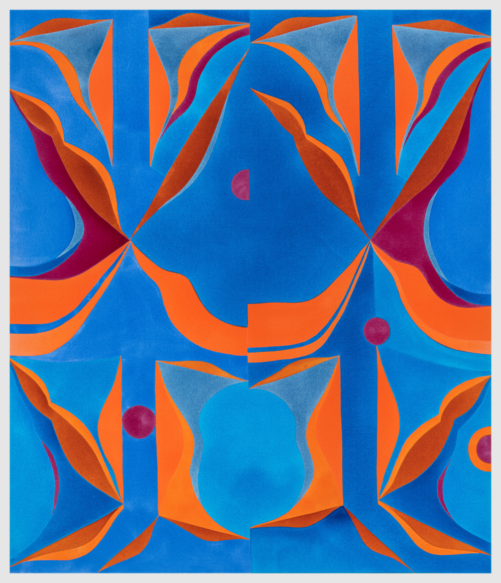 Margaux Ogden Bathers (Blue, Orange & Violet), 2023