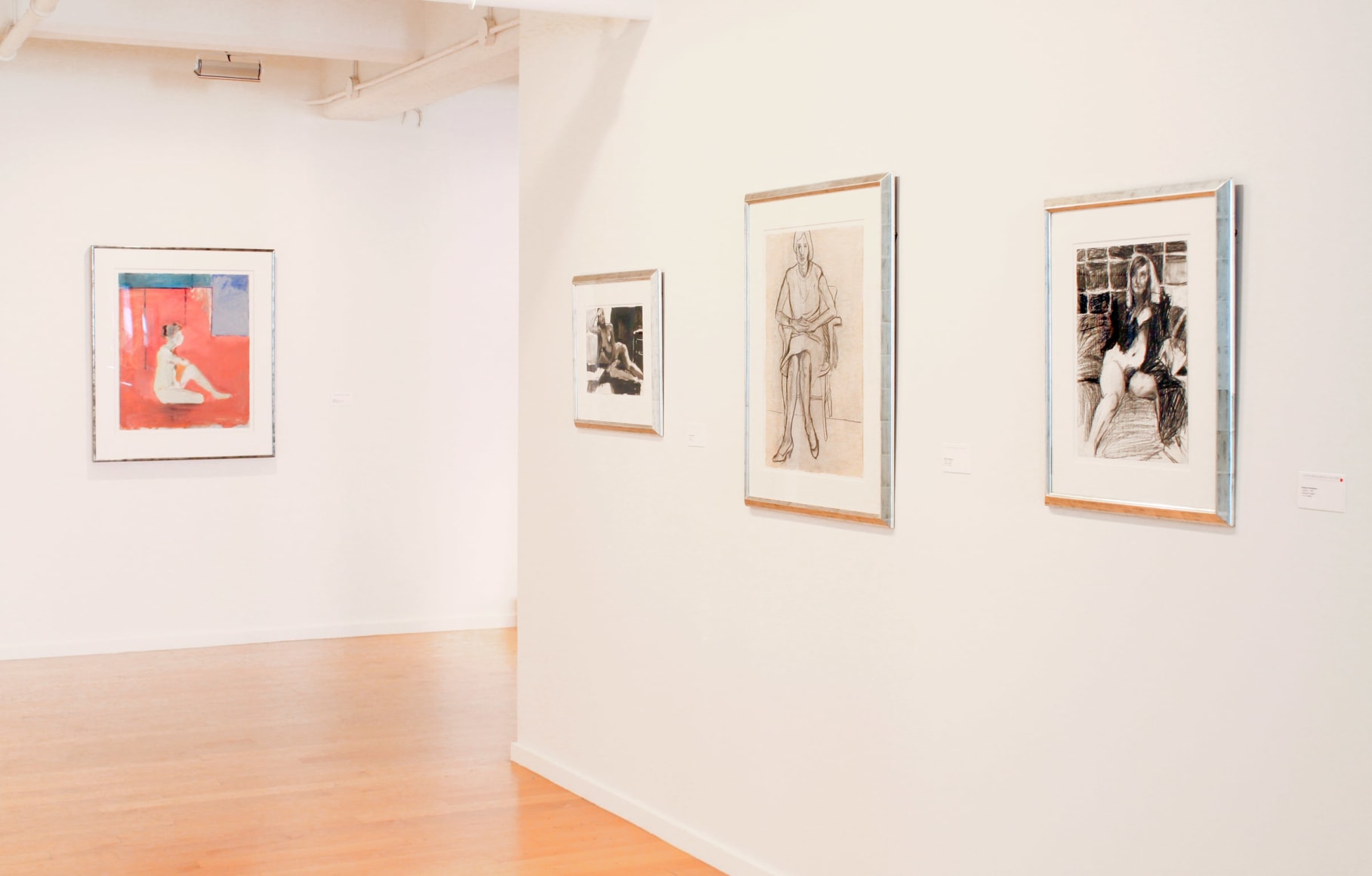 Installation view of David Park, Richard Diebenkorn, Nathan Oliveira, Manuel Neri: Figures and Landscapes, 2014