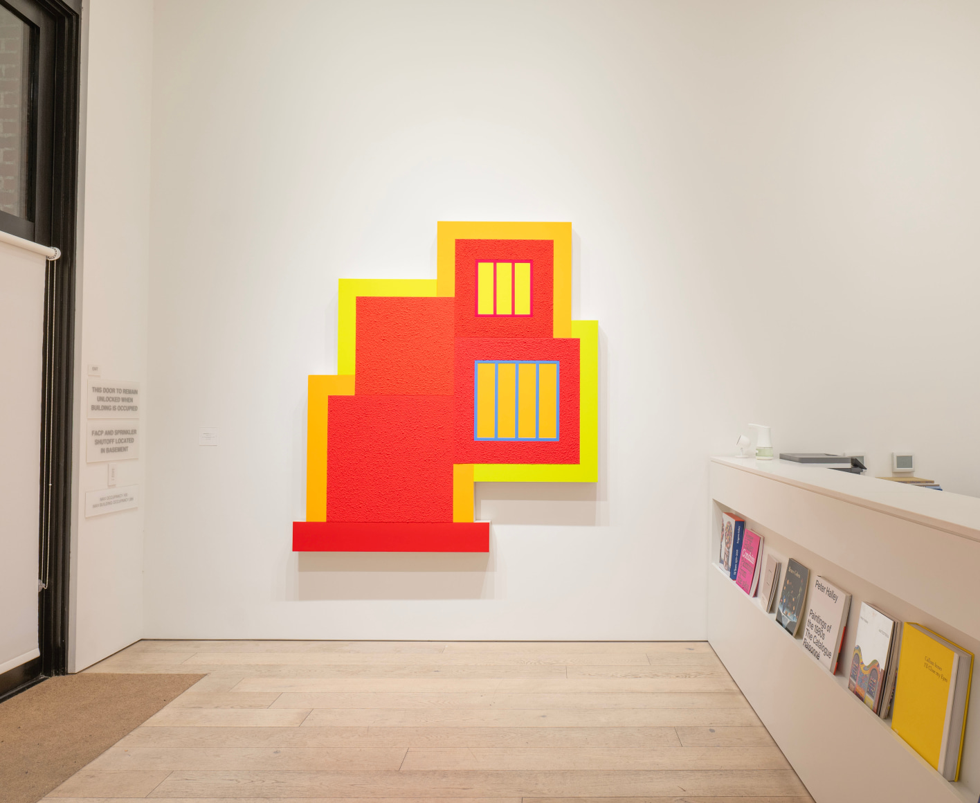 Installation view of Peter Halley. 