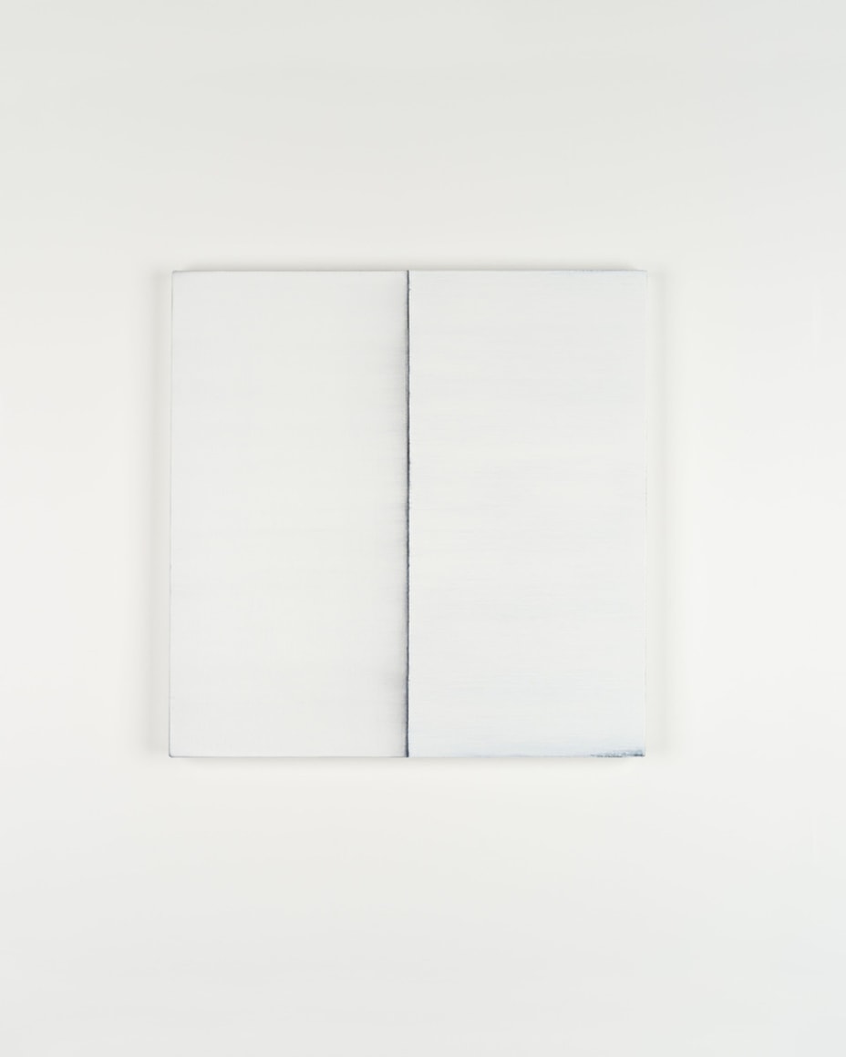 Callum Innes Untitled Lamp Black / Titanium White, 2024