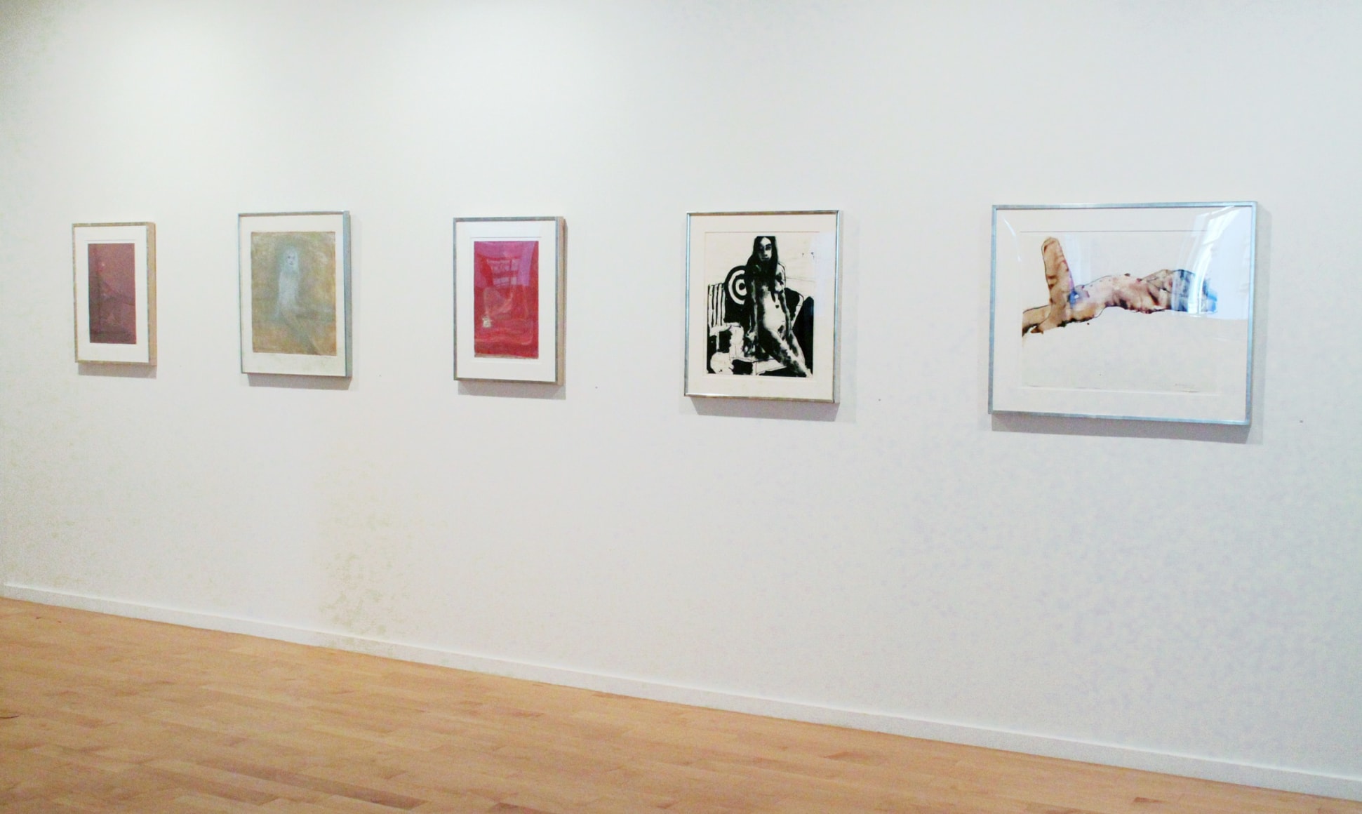 Installation view of Nathan Oliveira: A Memorial Exhibition, 2011