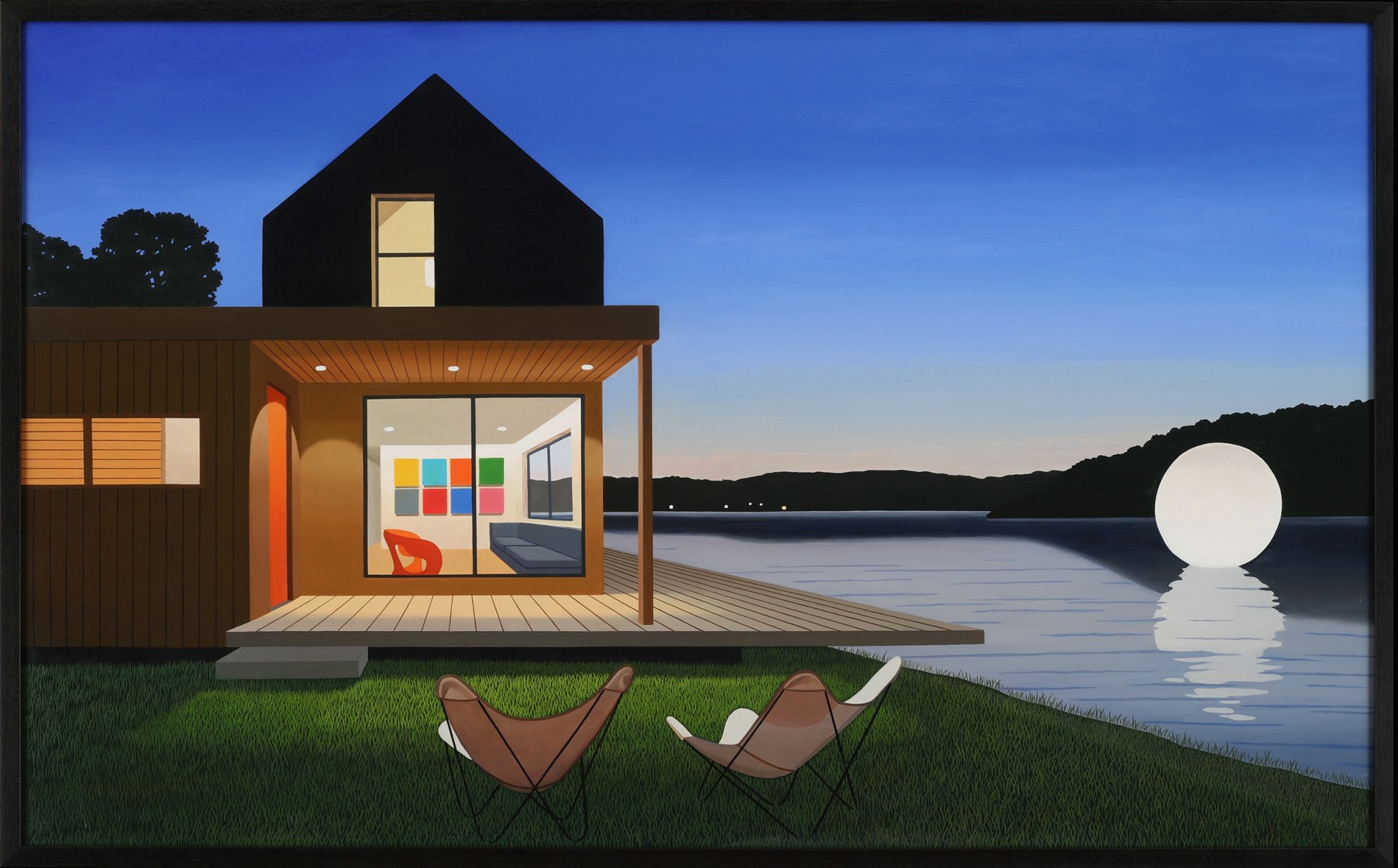 Tom McKinley Moon on a Lake, 2023