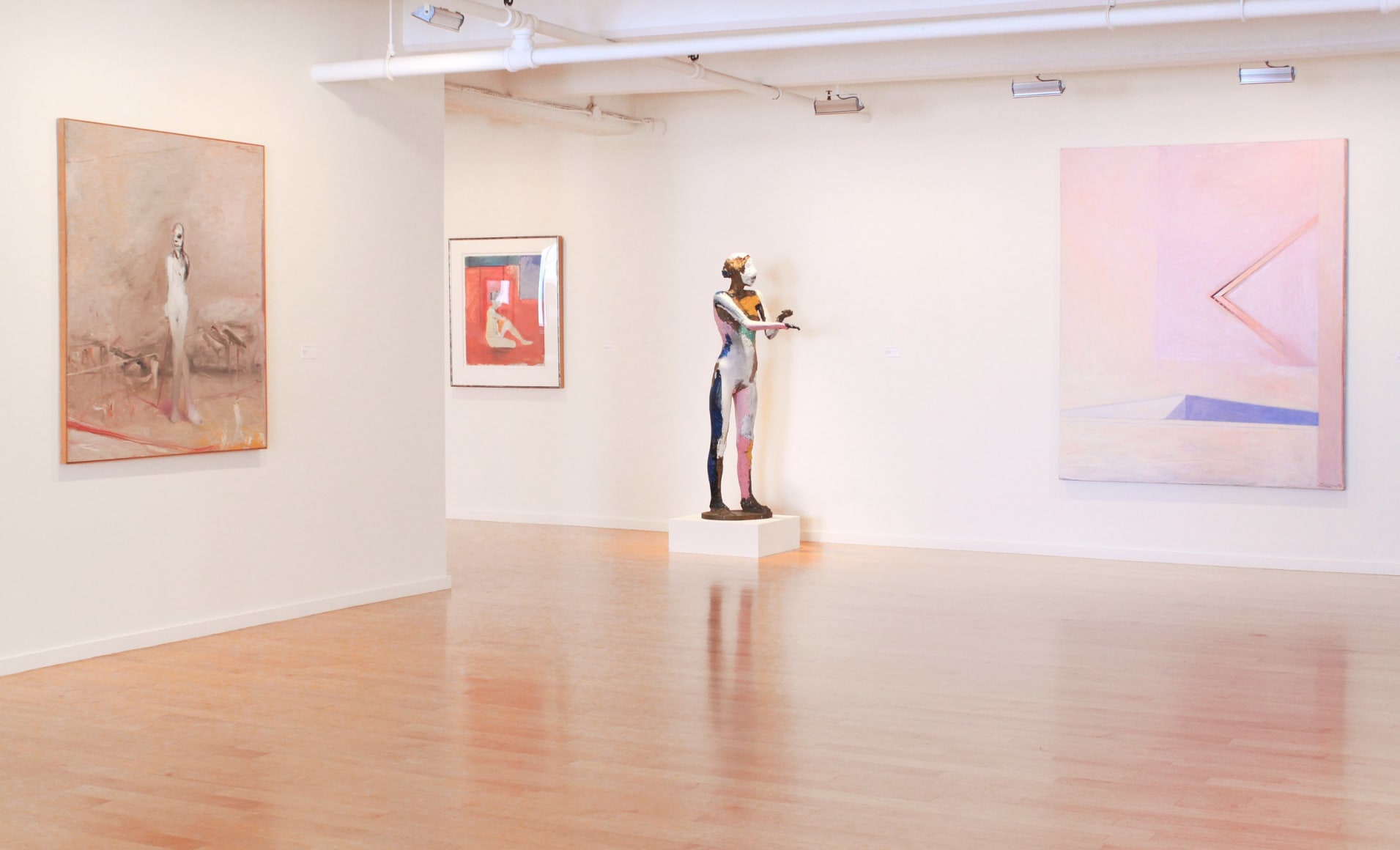 Installation view of David Park, Richard Diebenkorn, Nathan Oliveira, Manuel Neri: Figures and Landscapes, 2014