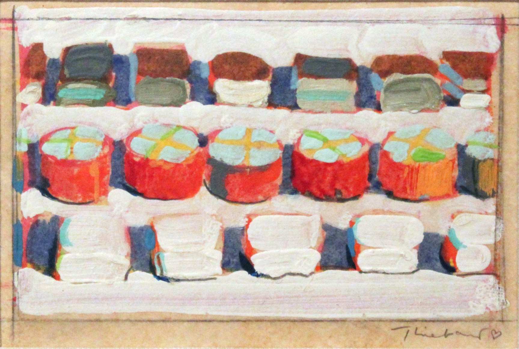 Wayne Thiebaud, Candy Chunks, c. 1970