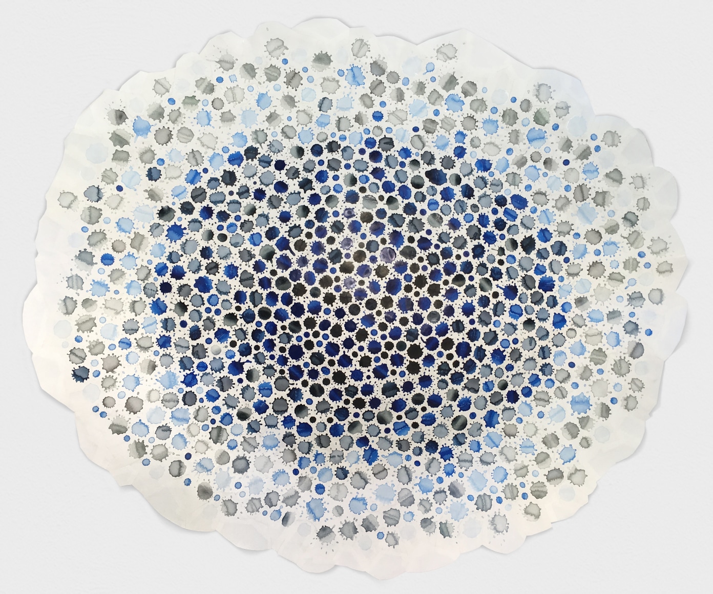 Mark Fox Deep Field Nancy (blue, black, gray), 2017