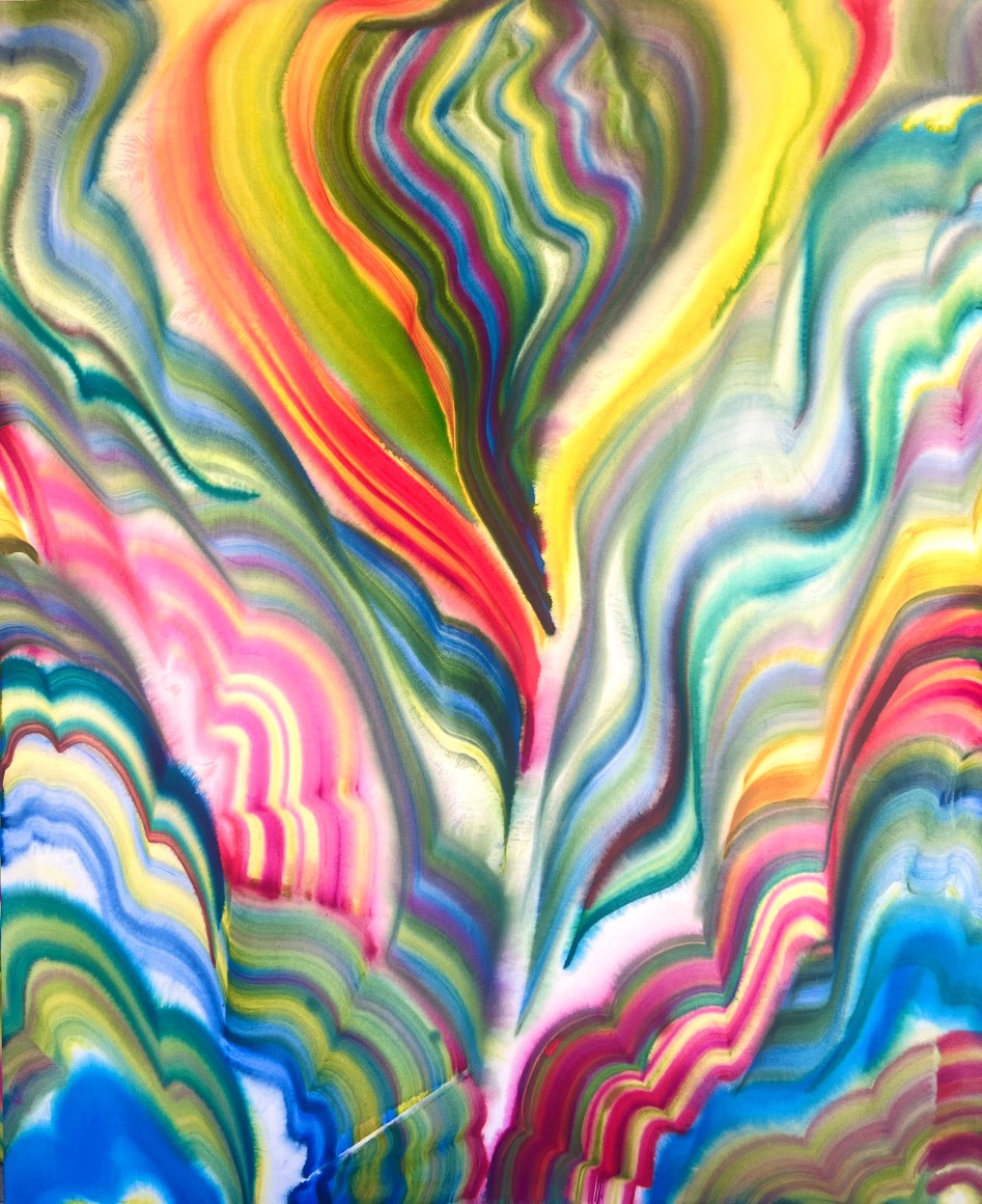 Sarah Blaustein Color Swirl Vessel, 2024