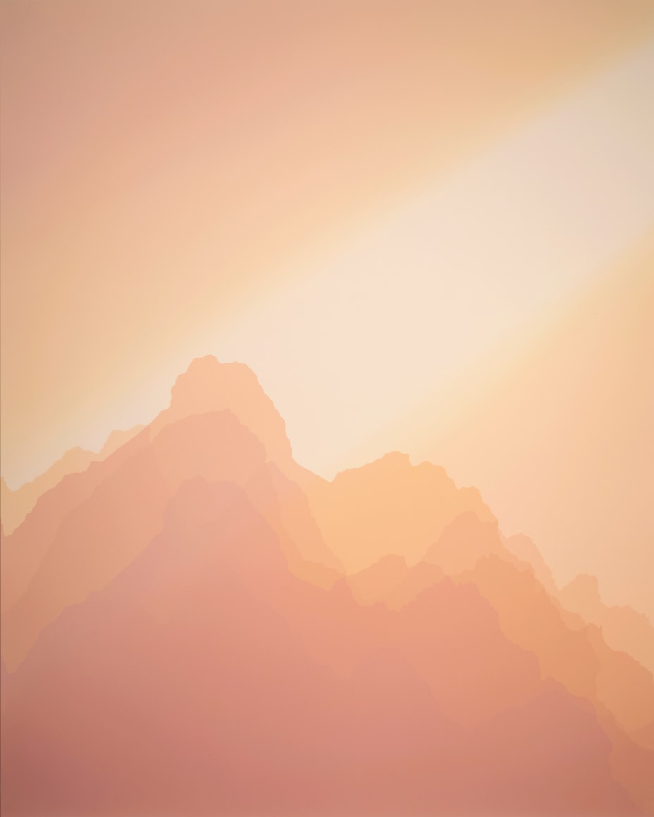 Vanessa Marsh Grand Teton 8, mid day from Jenny Lake, Grand Teton National Park WY, from the series The Sun Beneath the Sky, 2020