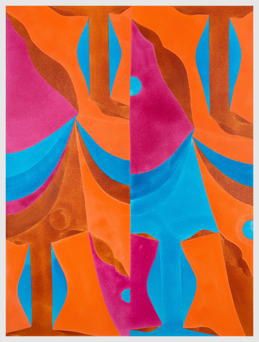 Margaux Ogden Bathers (Manganese Blue, Orange & Magenta), 2023