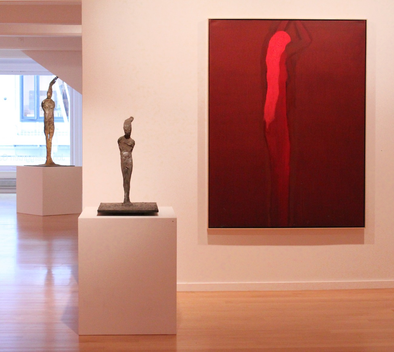 Installation view of Nathan Oliveira: A Memorial Exhibition, 2011