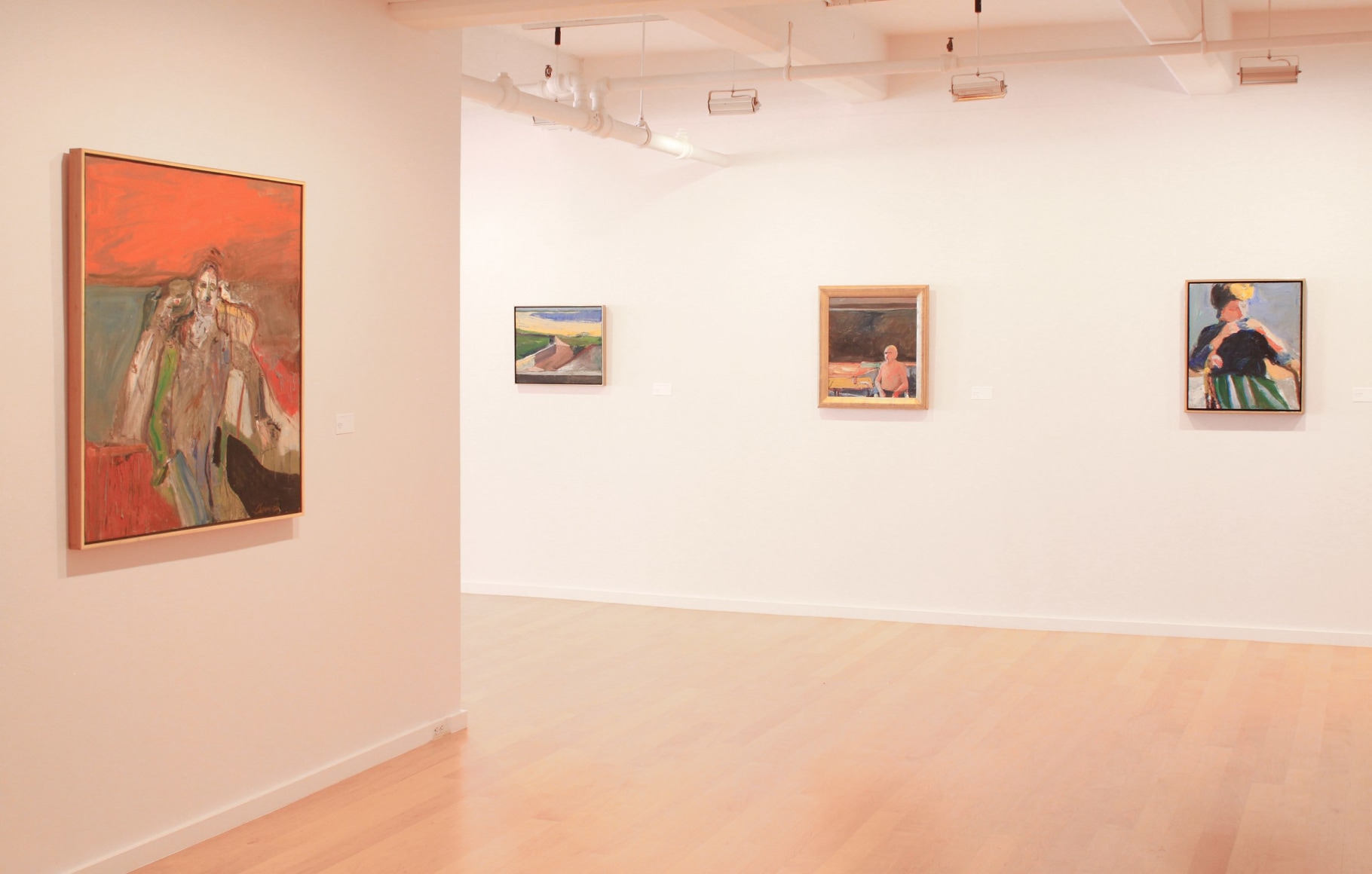 Installation view of David Park, Richard Diebenkorn, Nathan Oliveira, Manuel Neri: Figures and Landscapes, 2014
