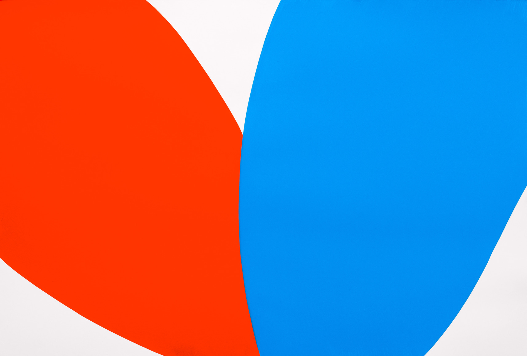 Poppy (vermilion/blue paper study), 2021