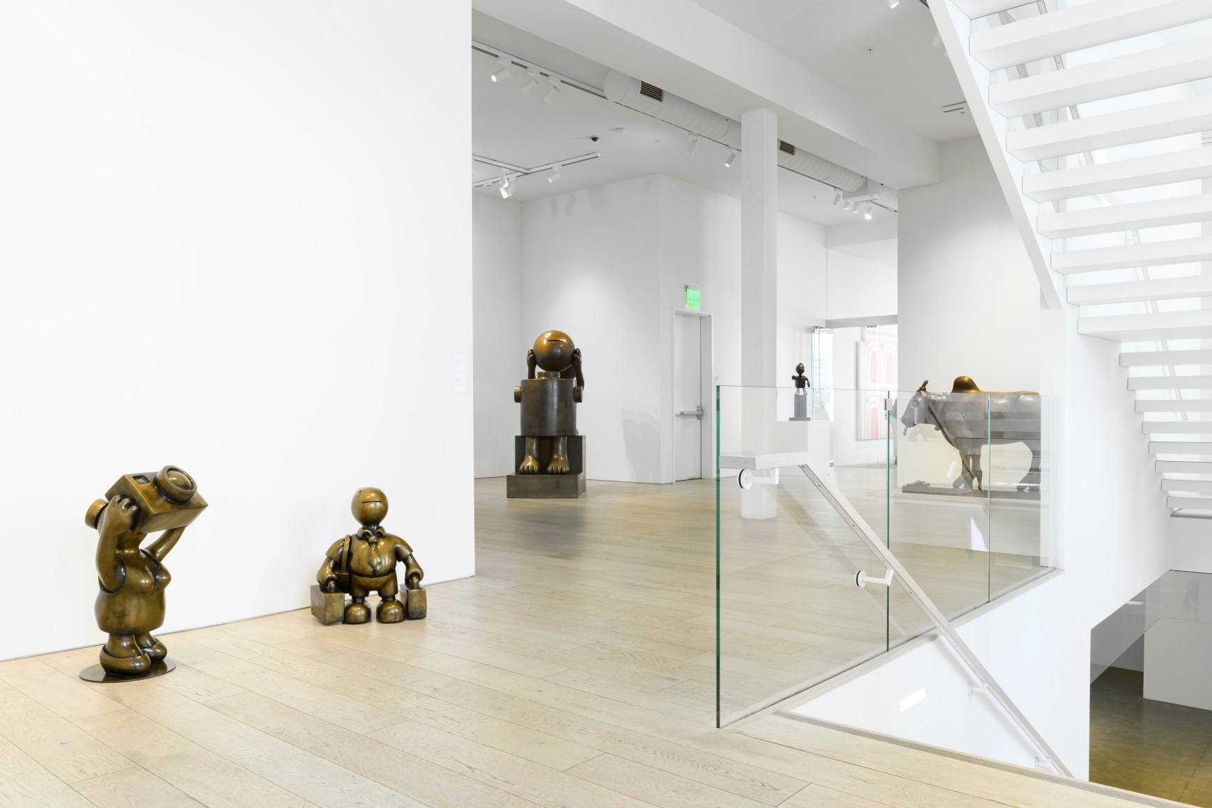 Installation view of Tom Otterness exhibition. Photograph by Shaun Roberts. 