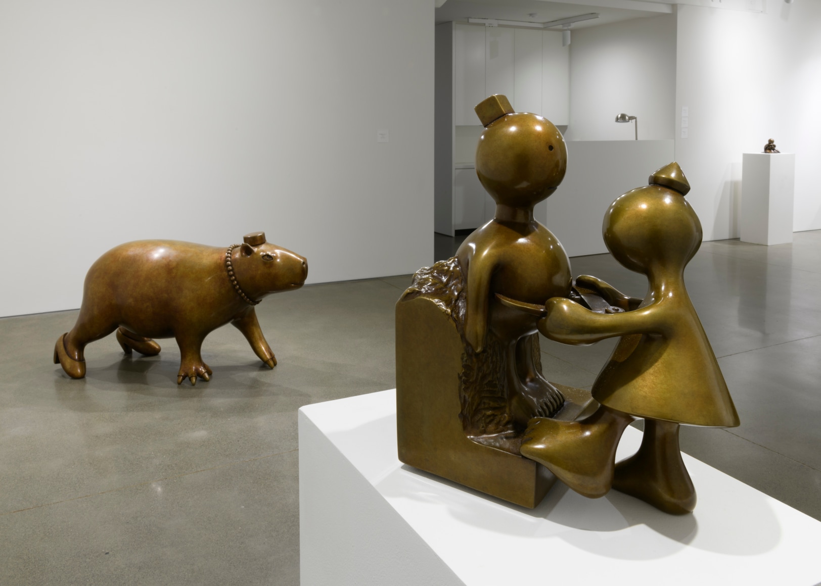 Installation view of Tom Otterness exhibition. Photograph by Shaun Roberts. 