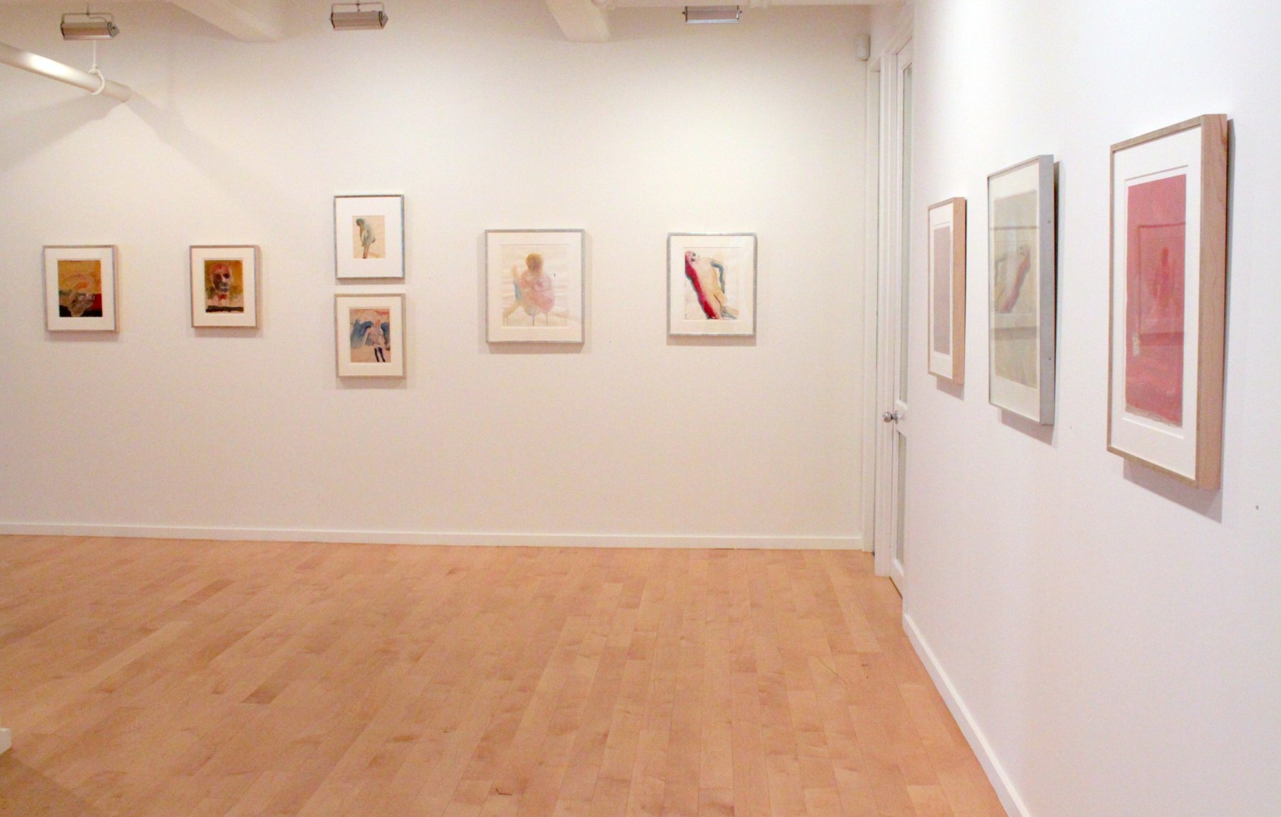 Installation view of Nathan Oliveira: A Memorial Exhibition, 2011