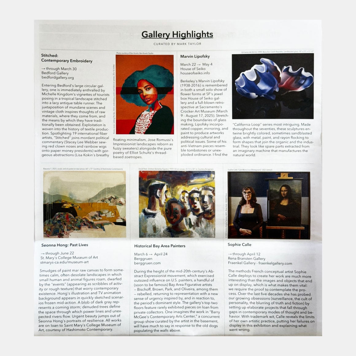 SFArts March 2025 issue.