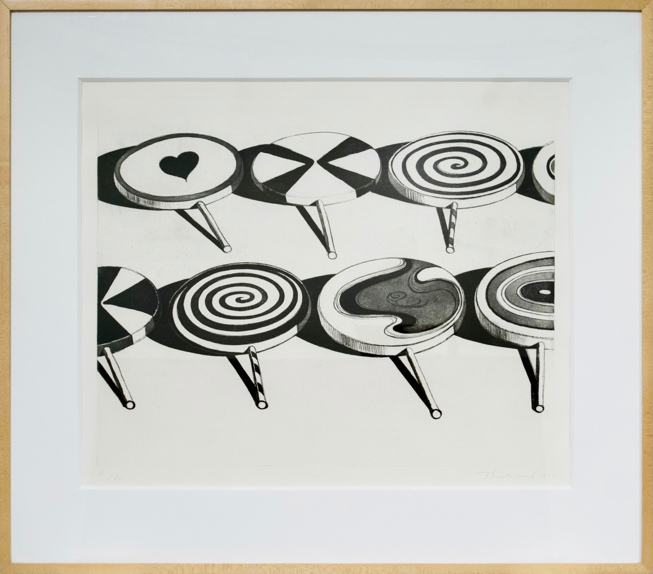 Wayne Thiebaud Black Suckers (from Seven Still Lifes and a Silver Landscape), 1971