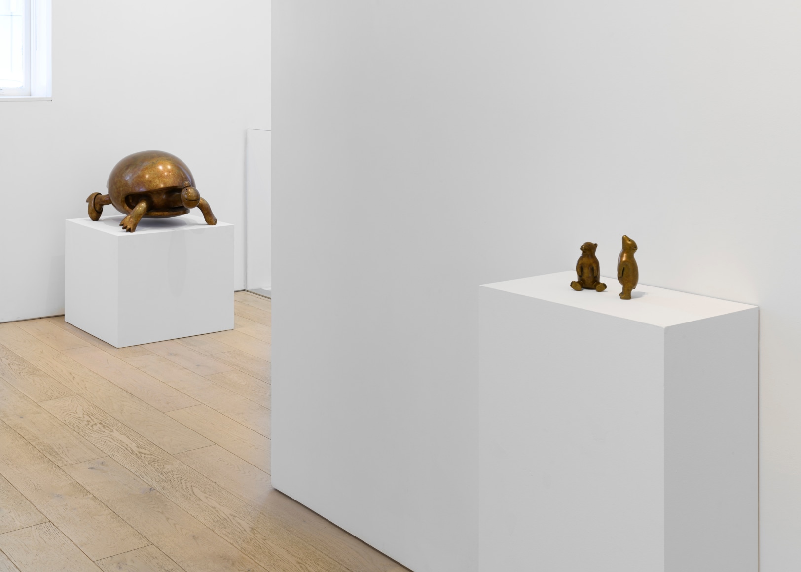 Installation view of Tom Otterness exhibition. Photograph by Shaun Roberts. 