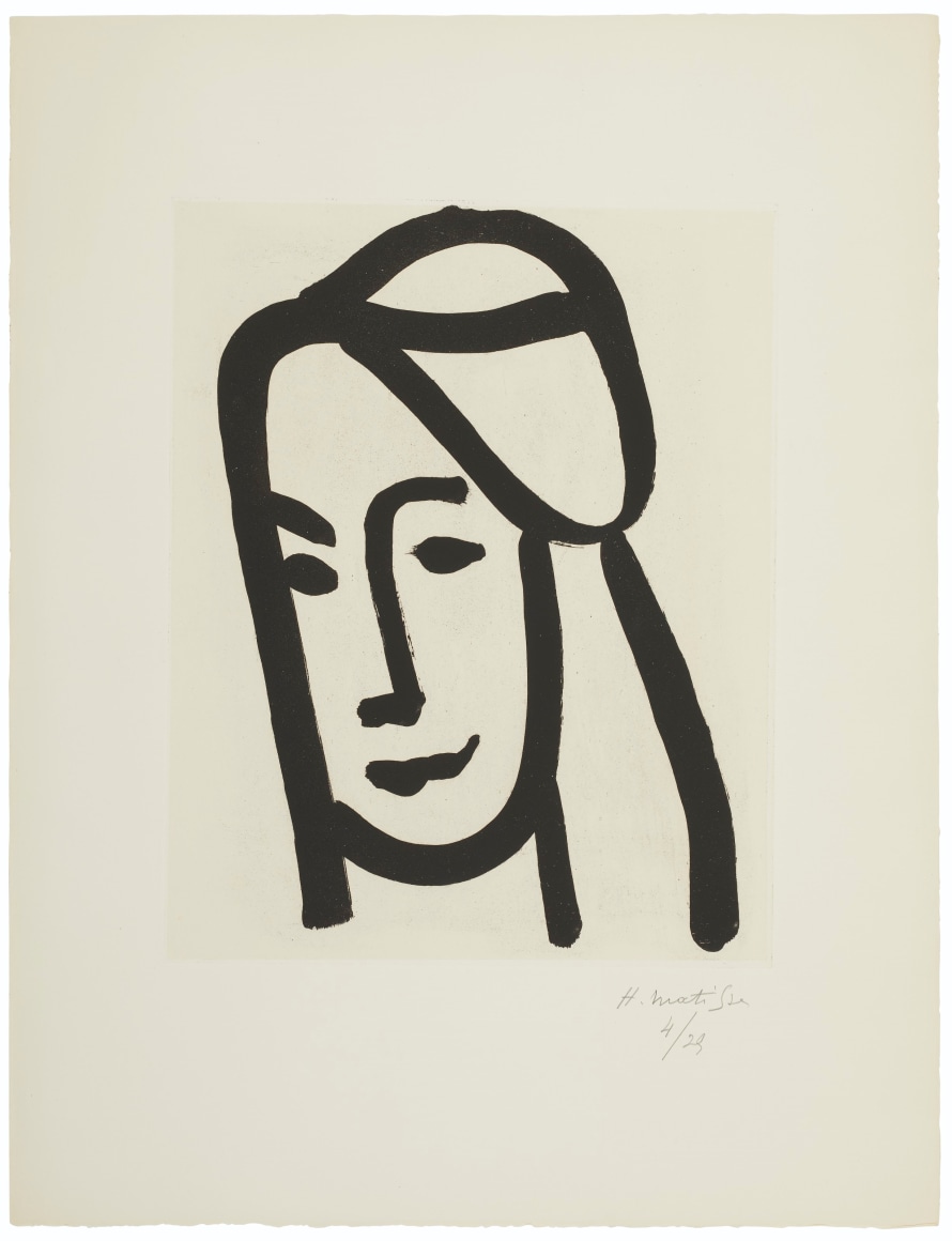 Henri Matisse Bédouine au long visage (Duthuit 778), 1947
