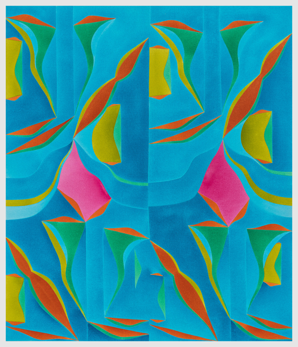 Margaux Ogden Bathers (Turquoise, Chartreuse & Pink), 2023
