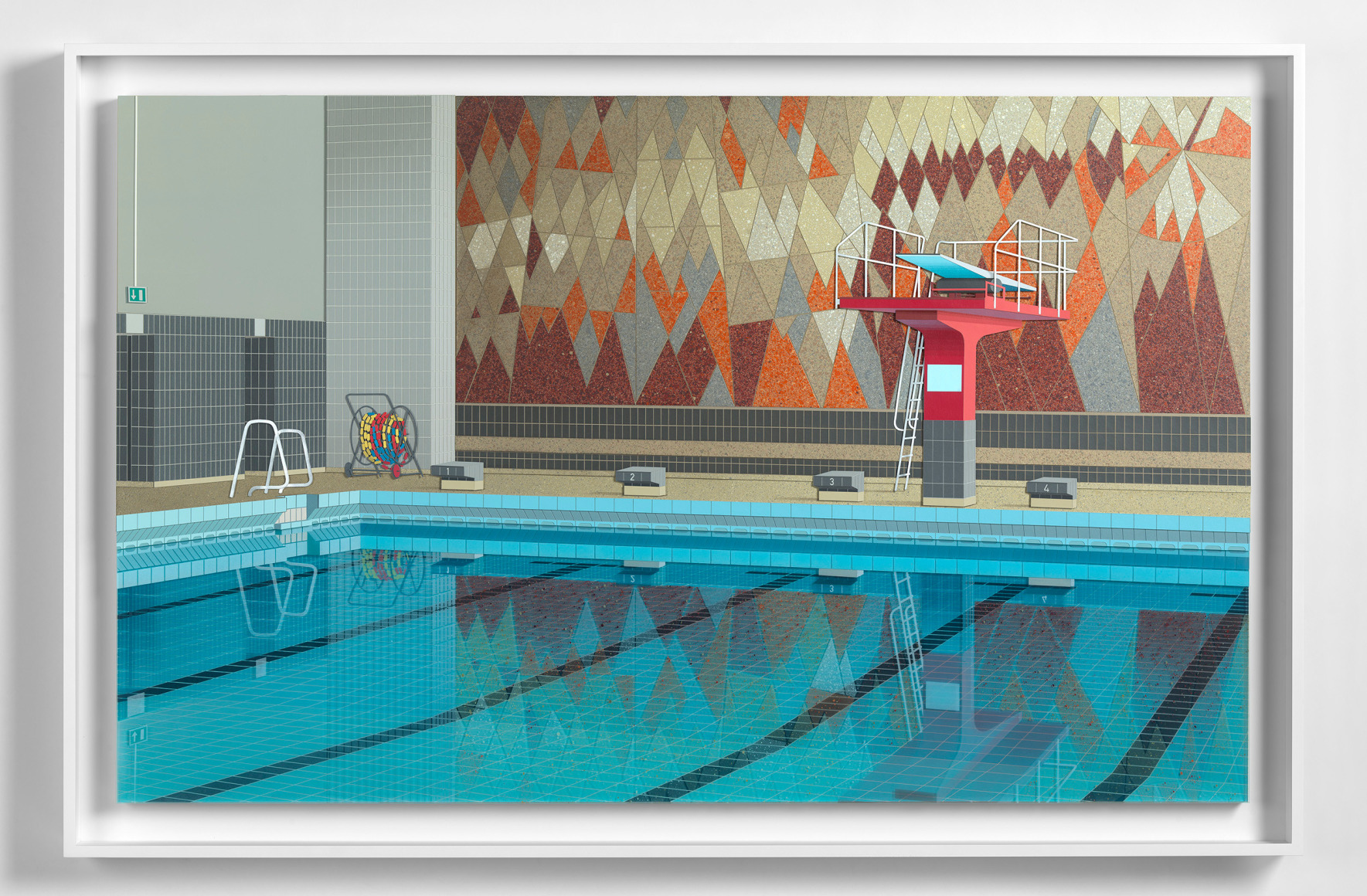 Lucy Williams Reflecting Pool (red mosaic), 2019