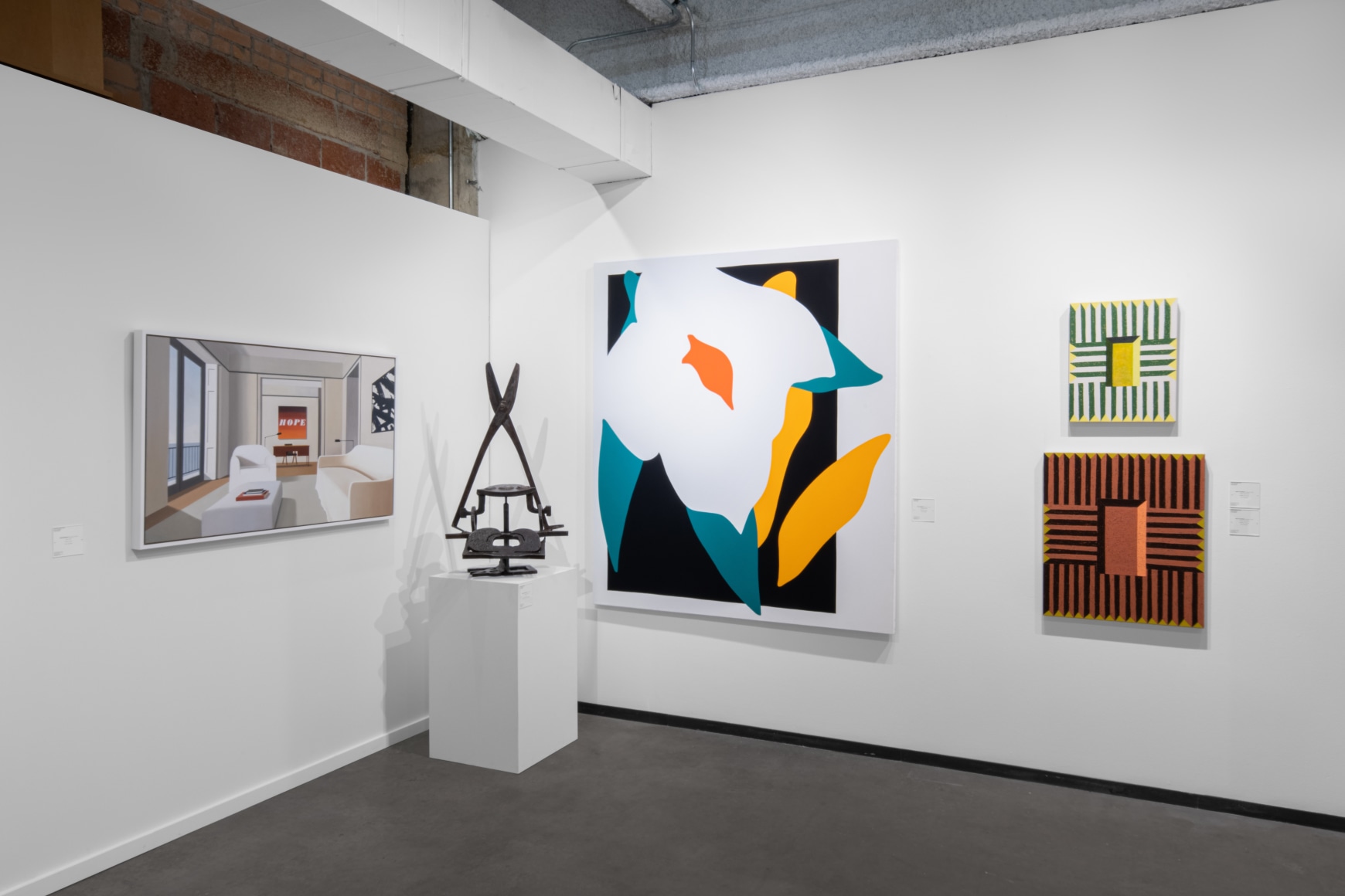 Installation view of Booth A2 at the 2024 Dallas Art Fair. Installation photography by Mikhail Mishin.&nbsp;