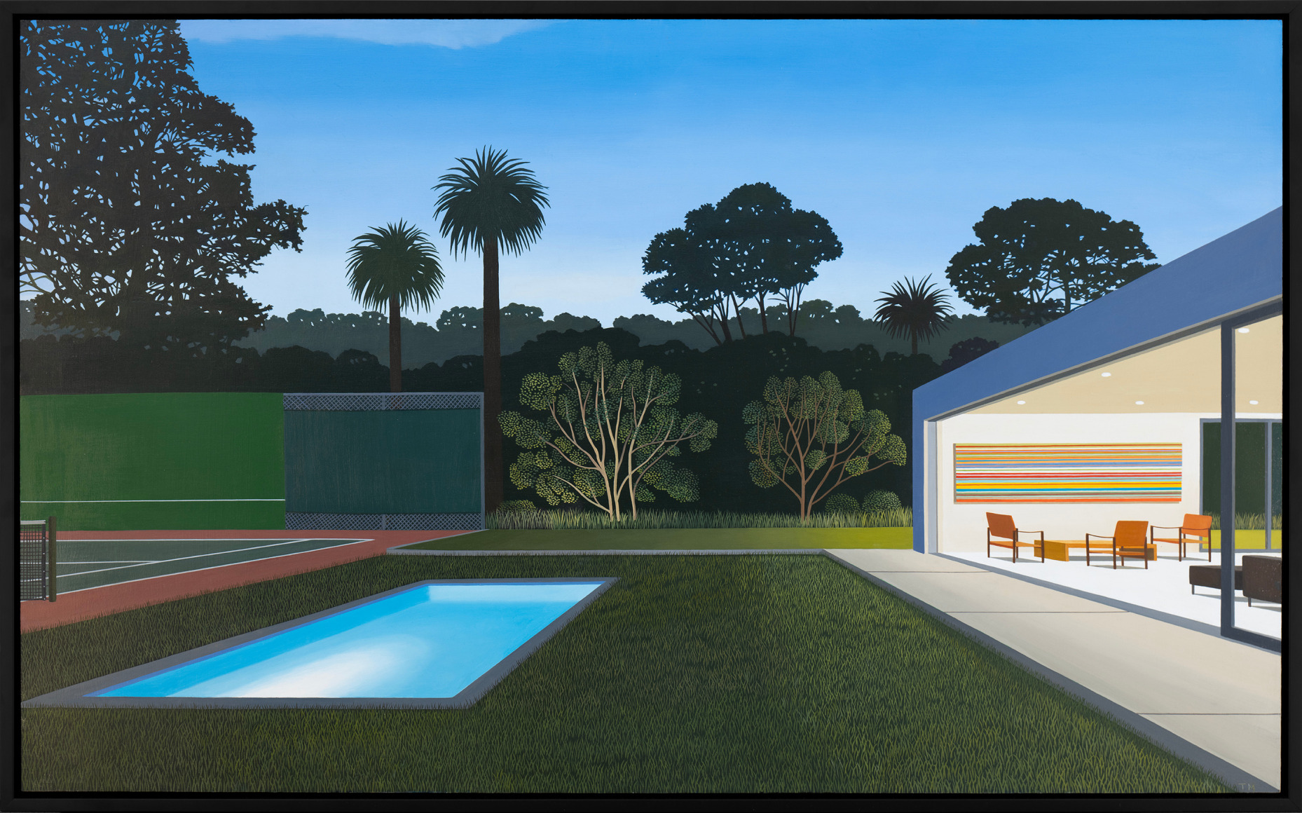 Tom McKinley California Garden with Tennis Court, 2024