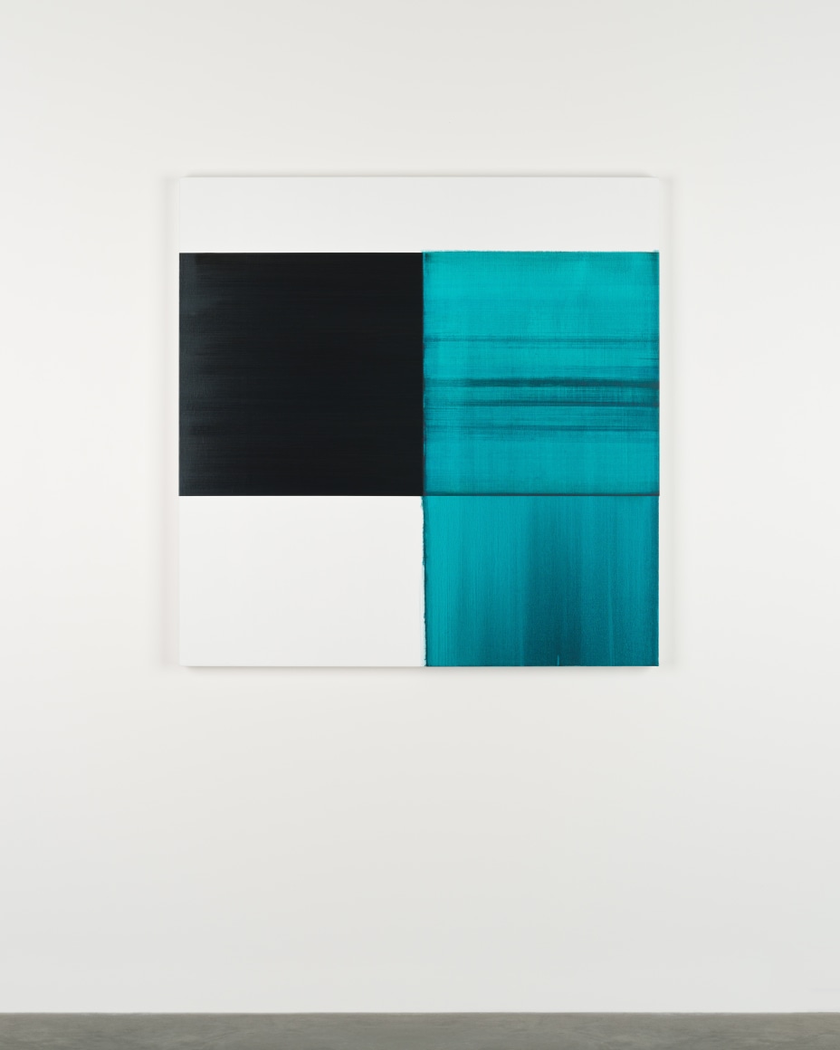 Callum Innes Exposed Painting Caribbean Turquoise, 2024