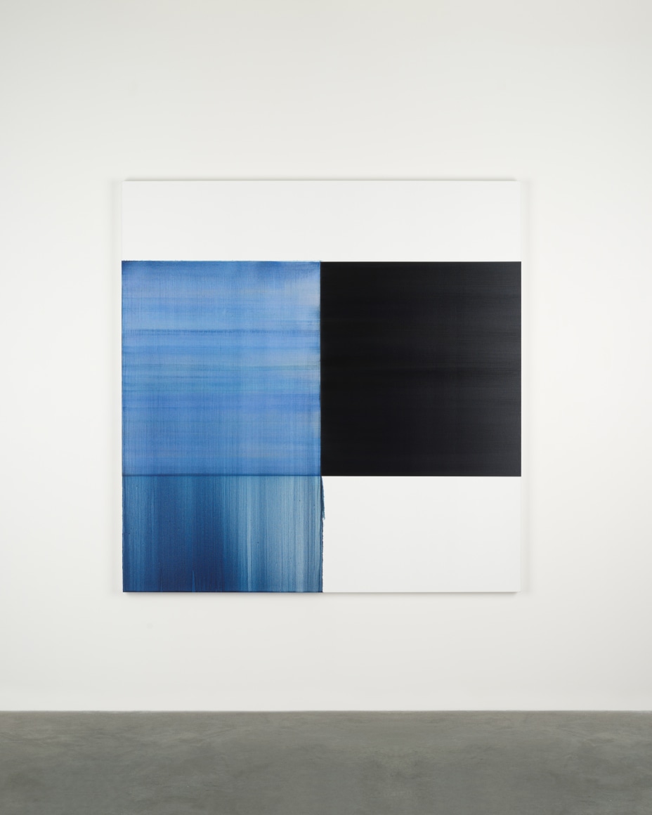 Callum Innes Exposed Painting Sapphire Blue, 2024