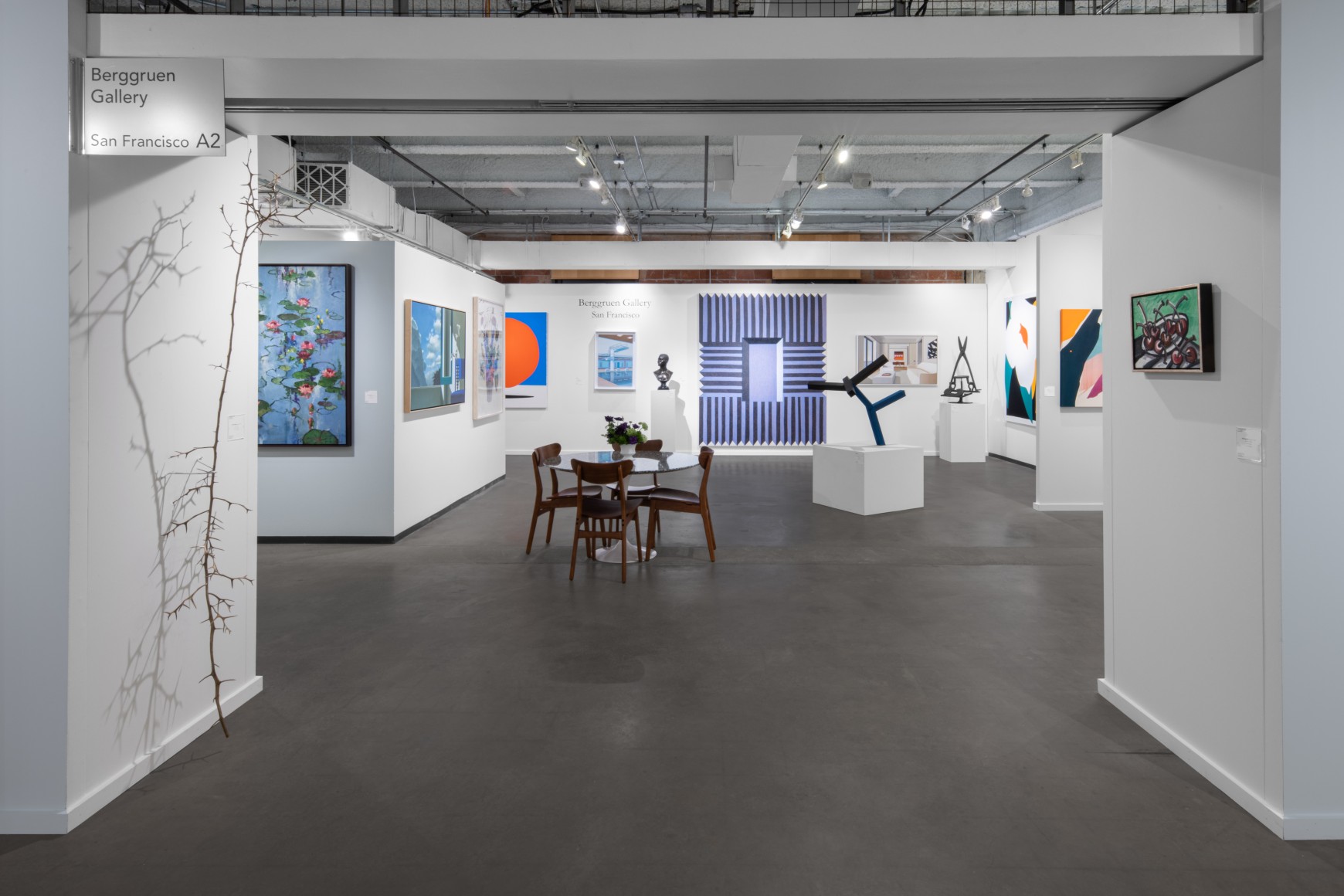 Installation view of Booth A2 at the 2024 Dallas Art Fair. Installation photography by Mikhail Mishin.&nbsp;