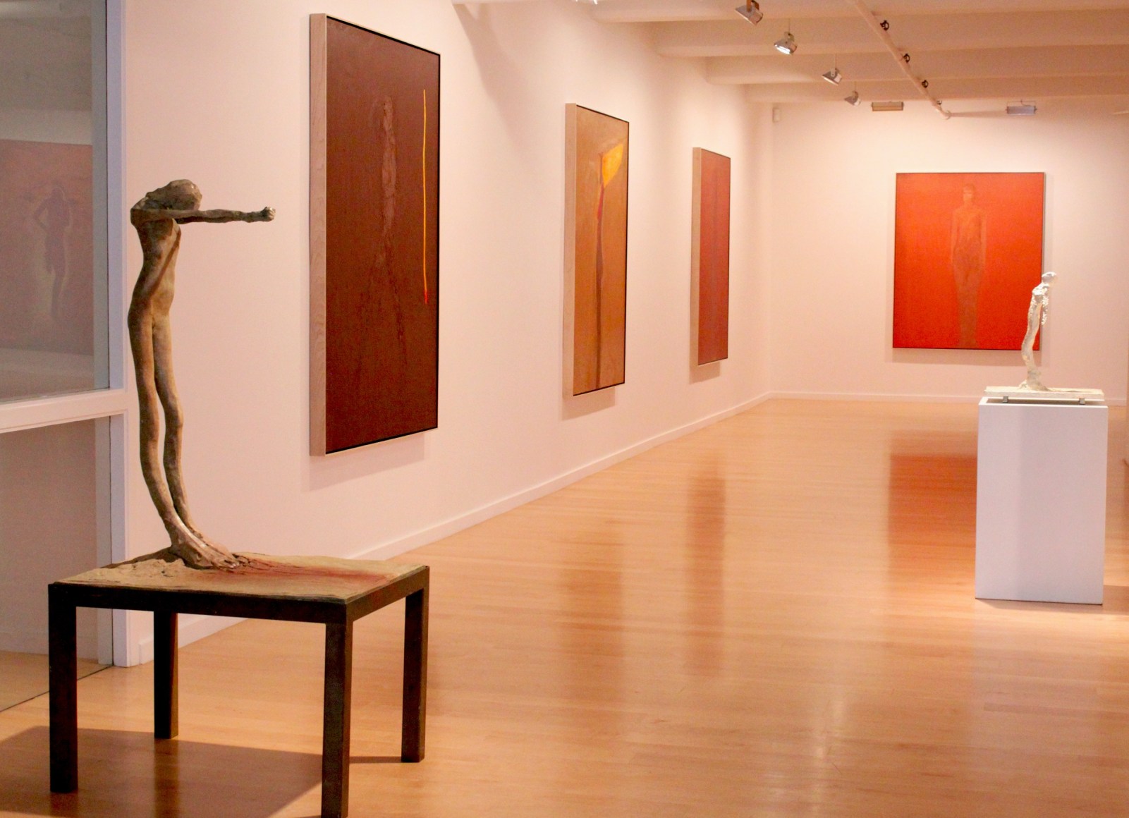 Installation view of Nathan Oliveira: A Memorial Exhibition, 2011