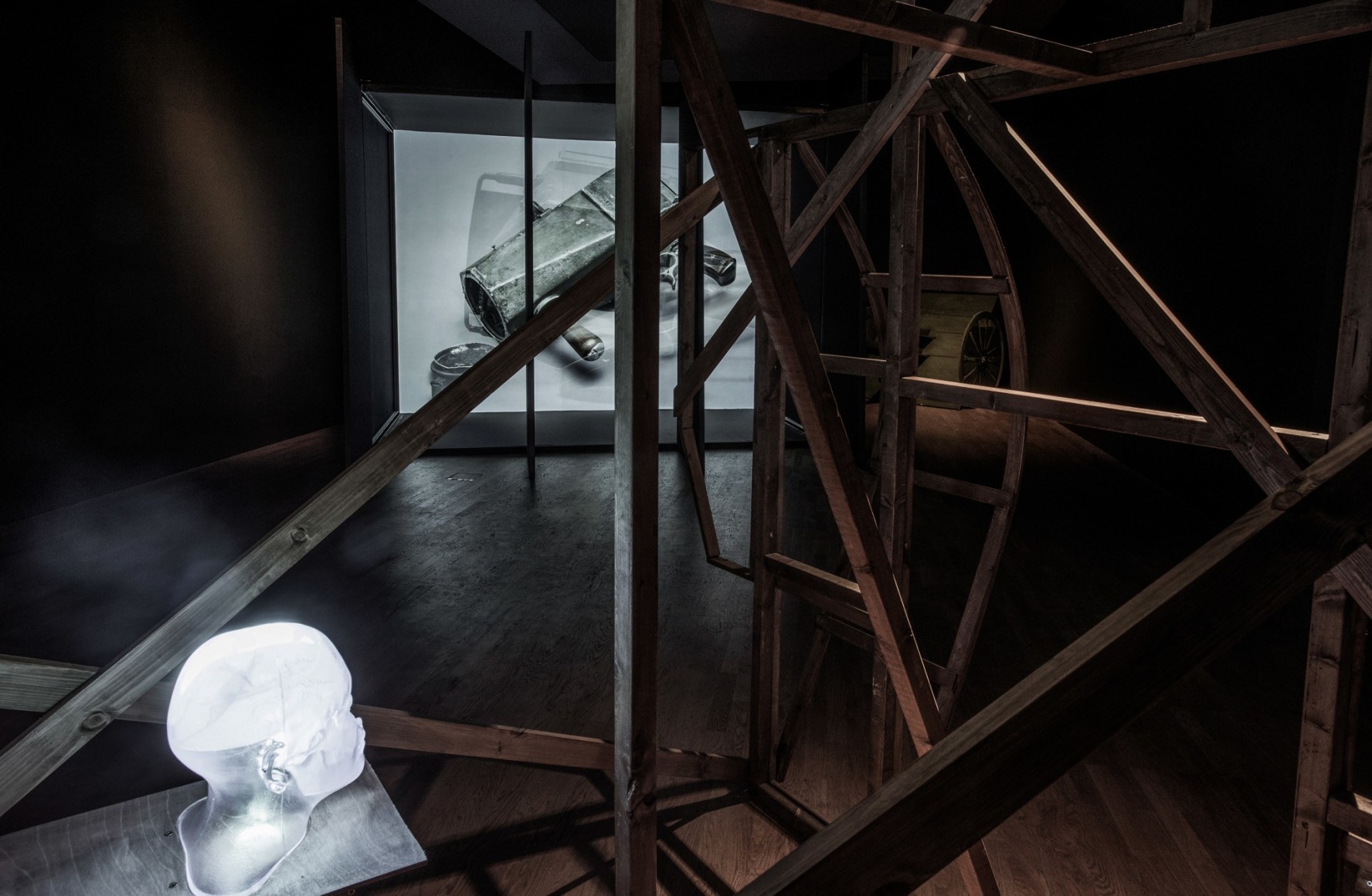 Jane and Louise Wilson, Installation view: Undead Sun: We Put the World Before You, Middlesbrough Institute of Modern Art, 2016