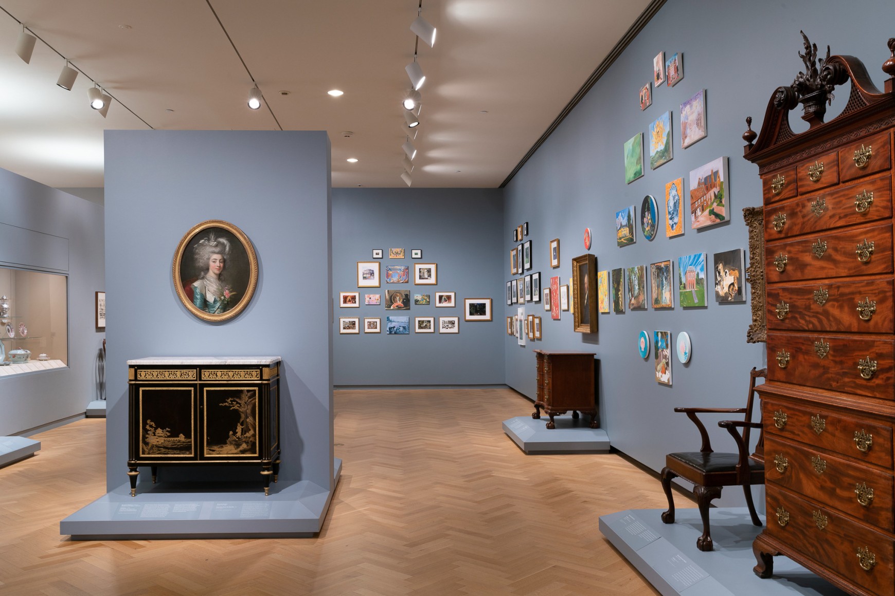 Installation view: Karen Kilimnik, Carnegie International, 57th Edition, 2018, &copy; Carnegie Museum of Art, Pittsburgh. Photo: Bryan Conley