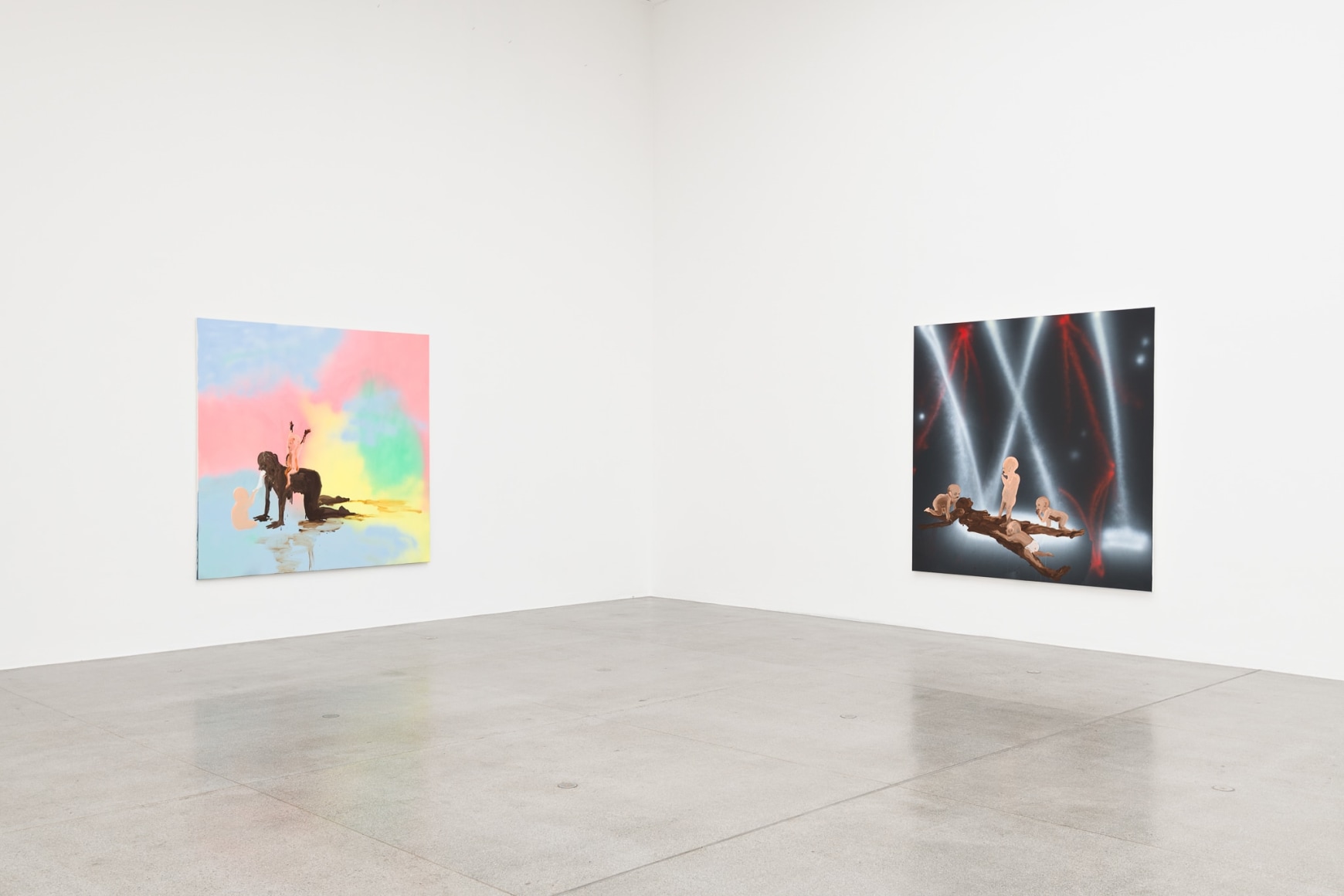 Installation view:&nbsp;Tala Madani,&nbsp;Shit Moms,&nbsp;Secession, Vienna, Photo: Peter Mochi